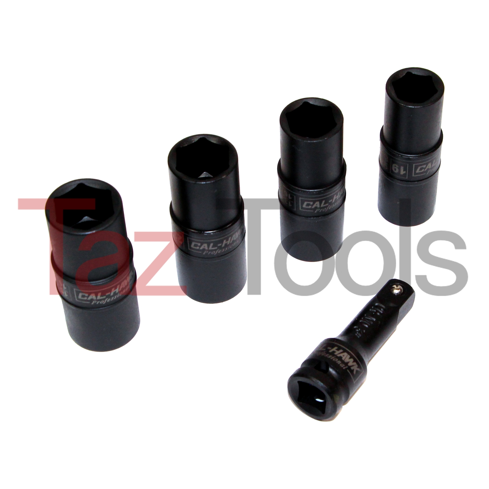 5 pc 1/2″ Dr Flip Lug Nut Impact Socket Back and Front Metric/Sae Thin Wall Tool
