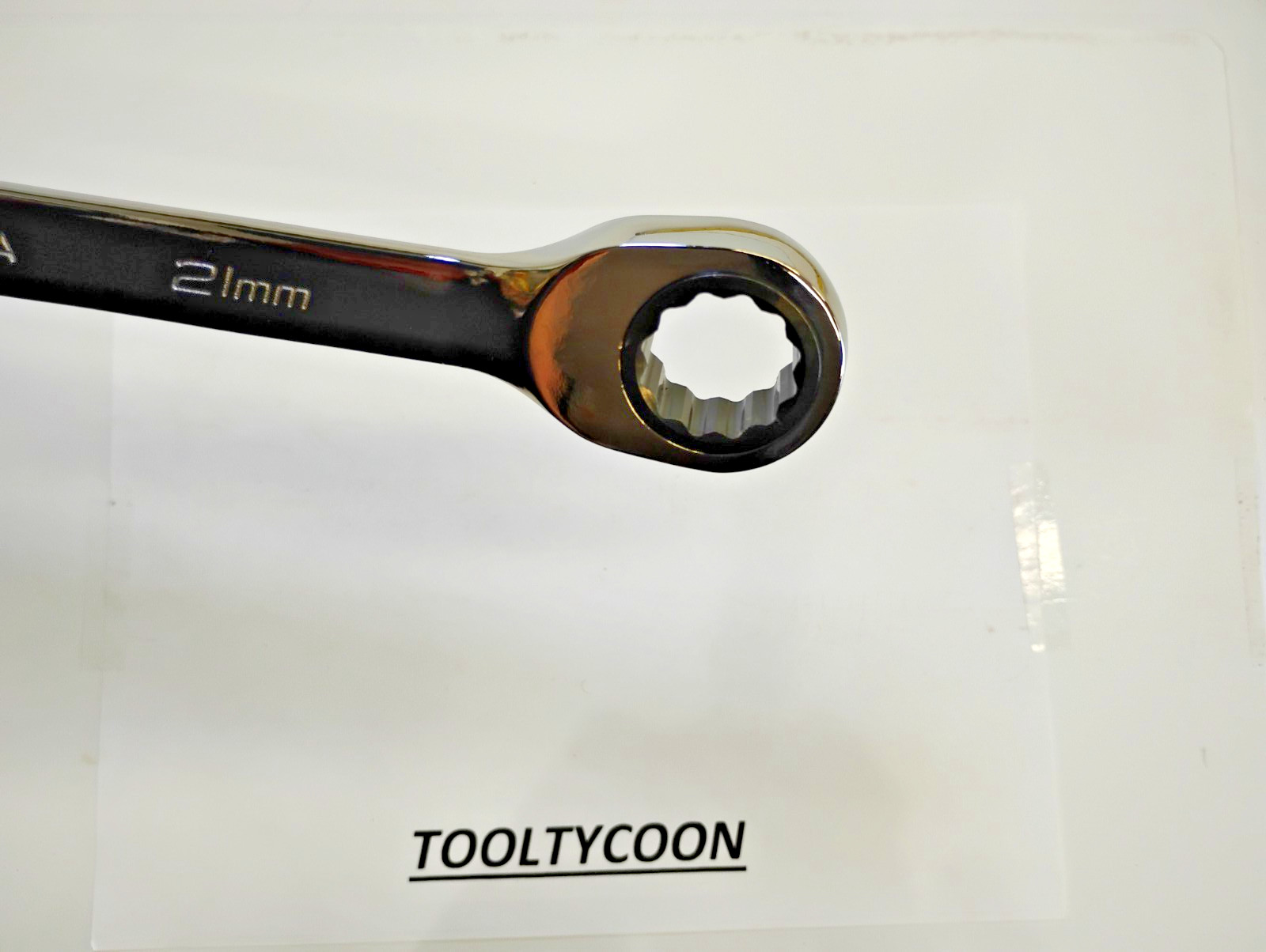 Snap-on Tools NEW 21mm Metric 0° Non-Reversing Ratcheting Combo Wrench SOXRM21A