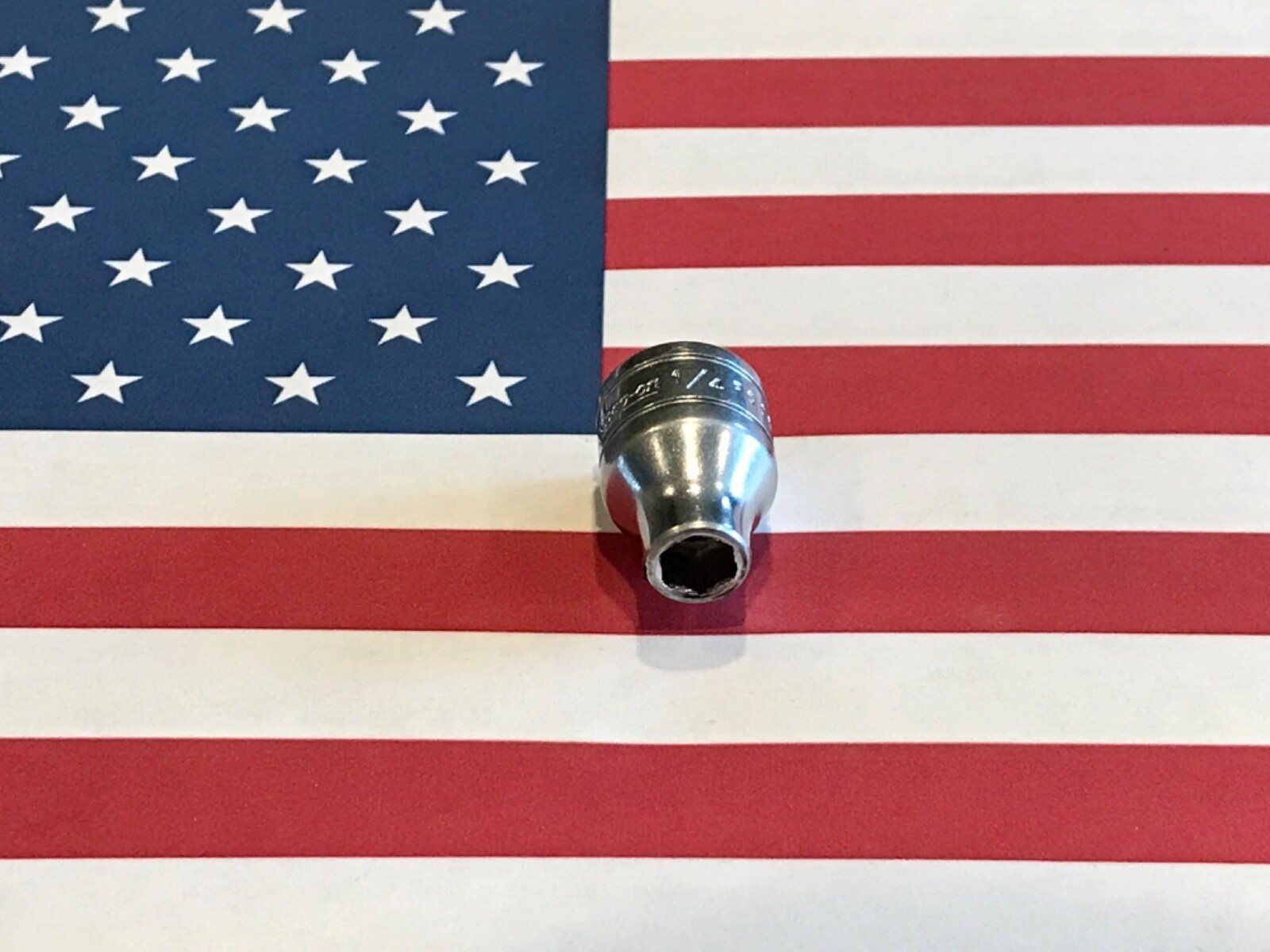 Vintage Snap-on 1/4”, 3/8″ Drive, 6 Point Socket FS081 USA 🇺🇸