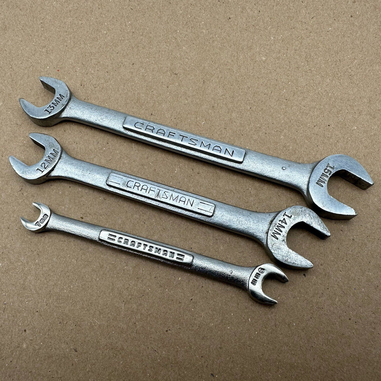 3 Craftsman Open End Metric Wrenches V44507/V44506/VV44503 7-9-12-13-14-15mm