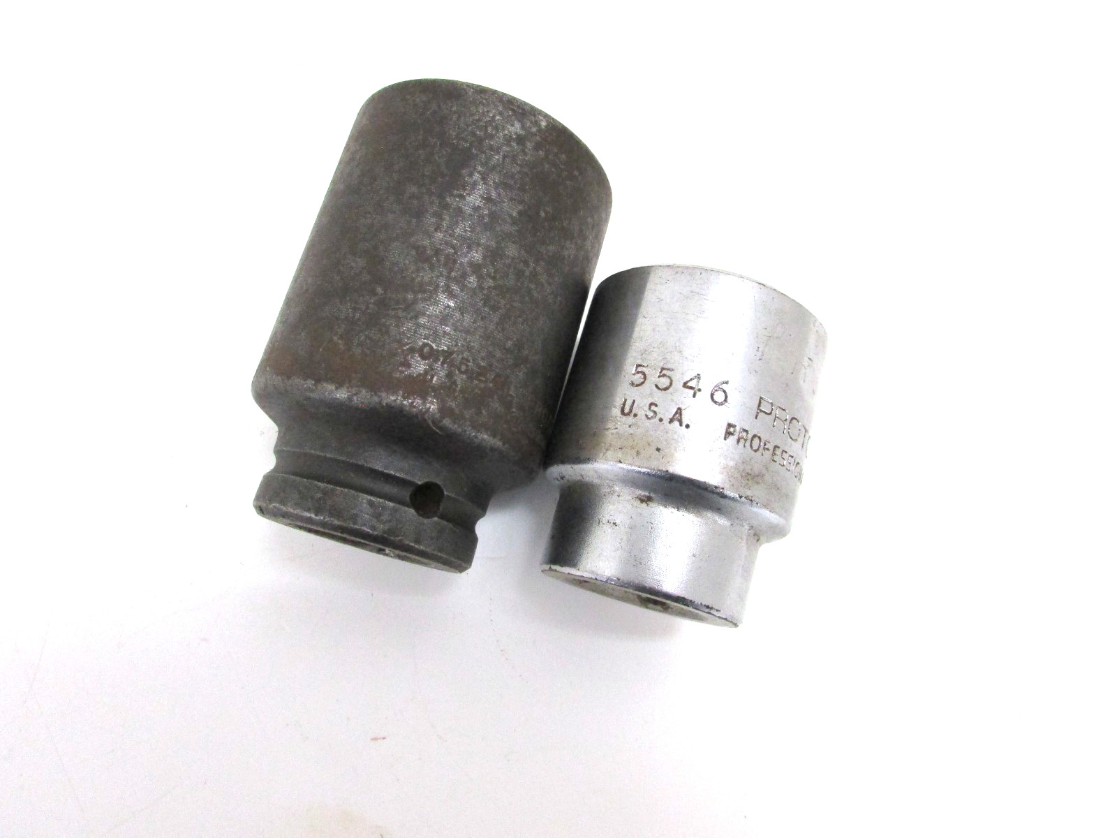 PROTO TOOLS 3/4” DRIVE SOCKETS, 5546 1-7/16″ 12 POINT, 07524L 1-1/2″ 6 POINT
