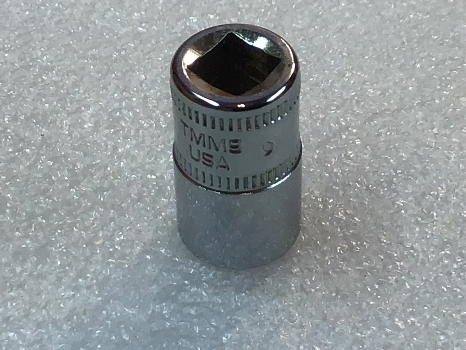 Snap On TMM9 – 9mm, Metric, Chrome, Shallow, Socket, 1/4″ Dr., 6 Pt.,-USA-NEW