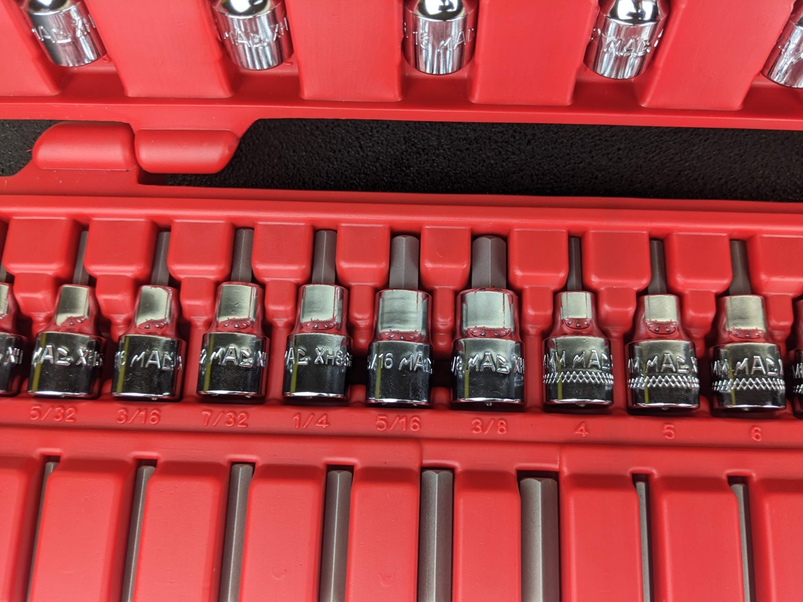 #bo766 Mac Tools SXH60B 60 PC. 3/8″ Master Hex Driver Socket Set EXCELLENT