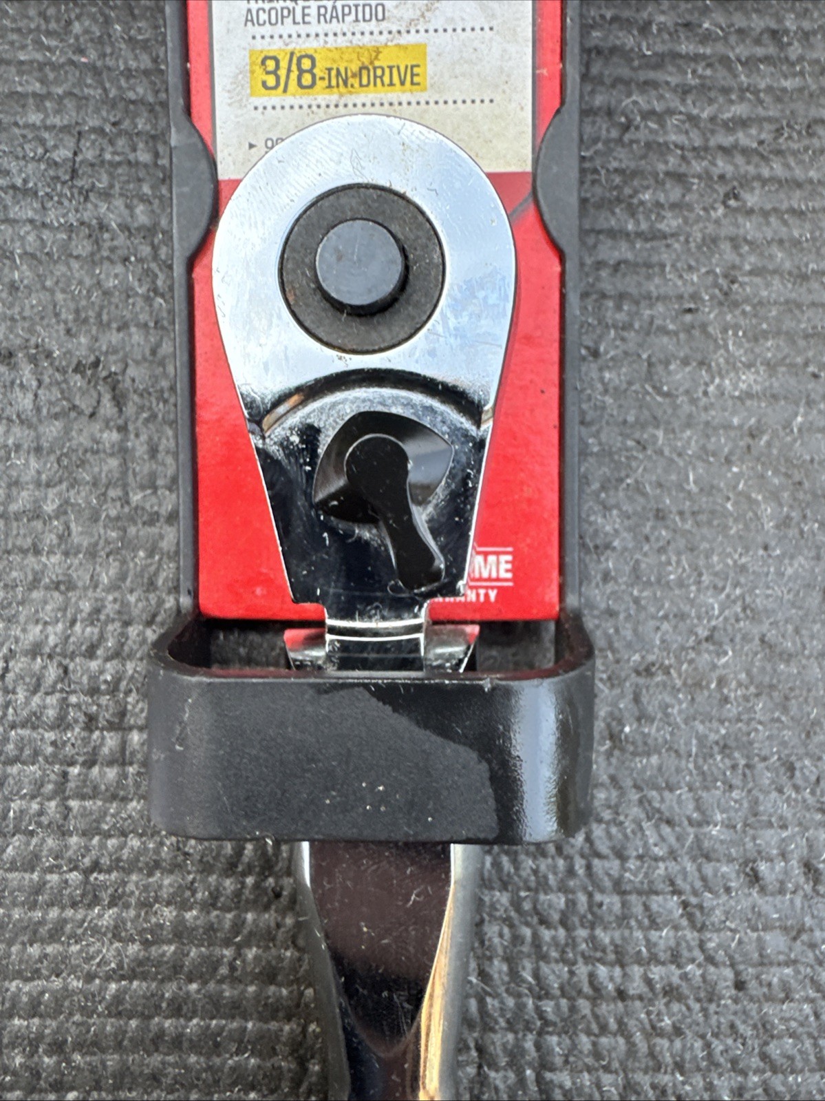 Sears Craftsman Nos 3/8” Drive Stubby Flex Head Ratchet 44834 Full Polish Import