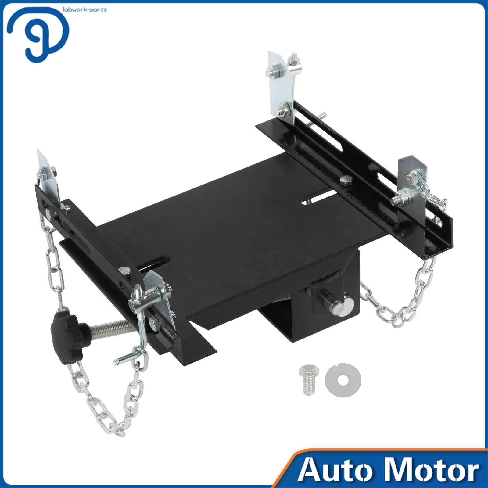 Transmission Floor Jack Adapter 1100lbs Capacity 1/2 Ton for Repair Tool Black