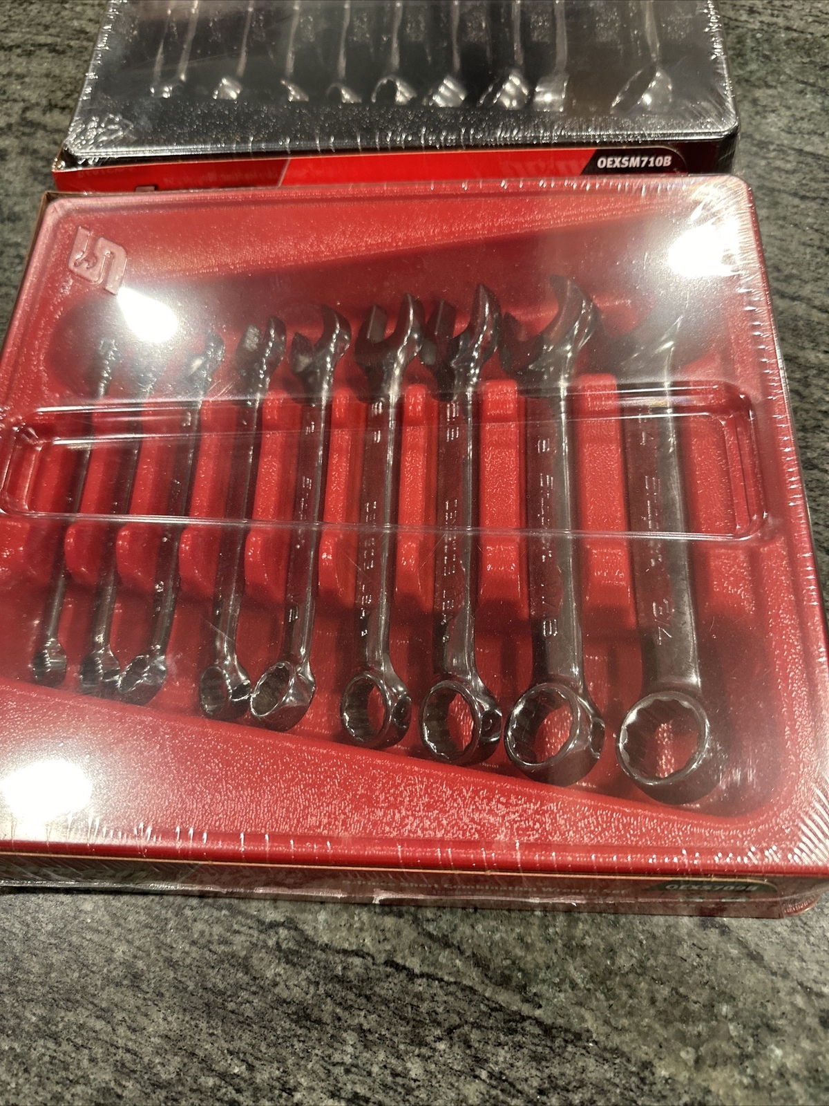 Snap-On combo short wrench set deal oexm710b, oex709b 5/16-3/4, 10-19mm sealed