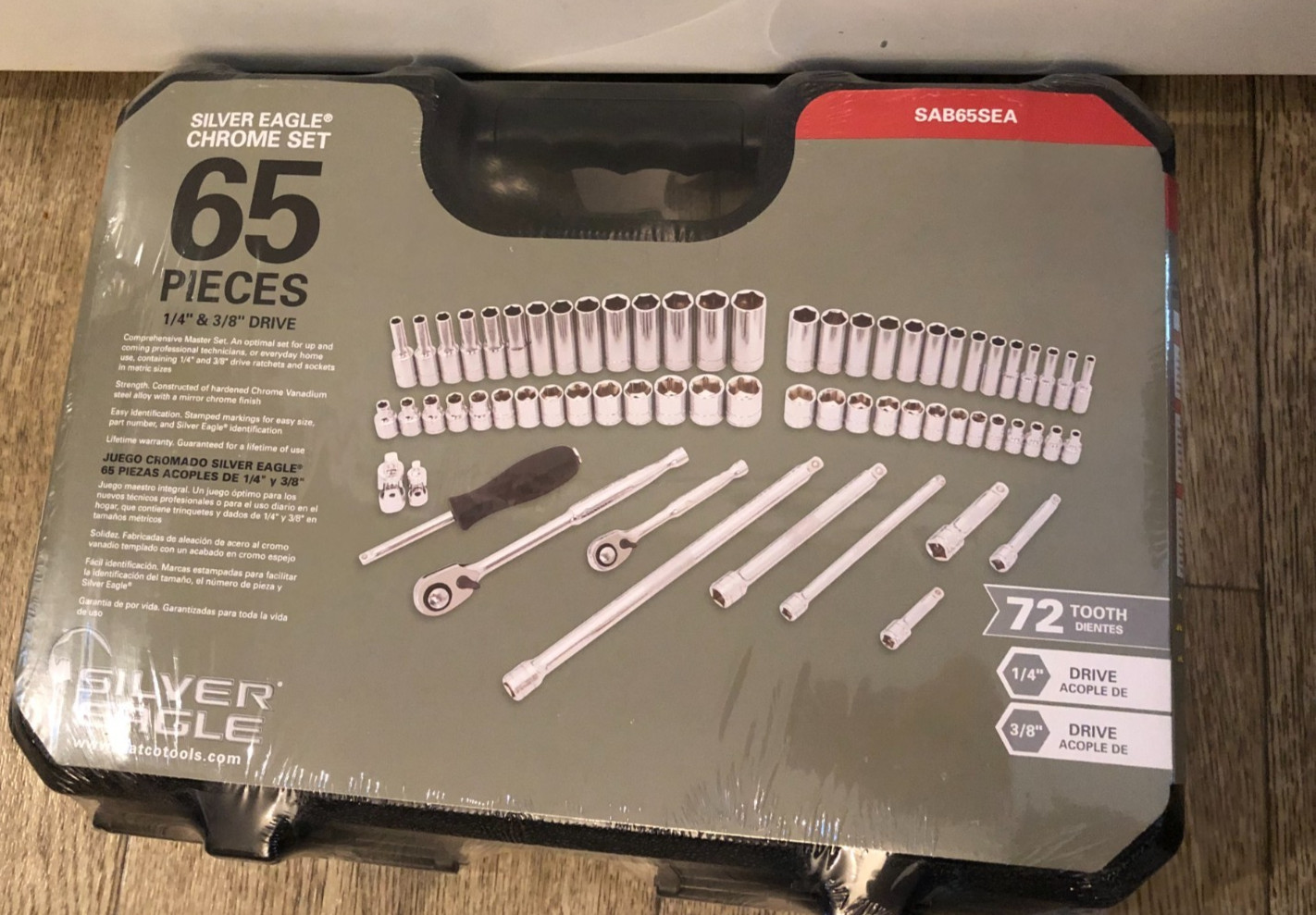 New Matco 65 Pc 1/4″ & 3/8″ Dr Metric Silver Eagle Master Set ~ SAB65SEA