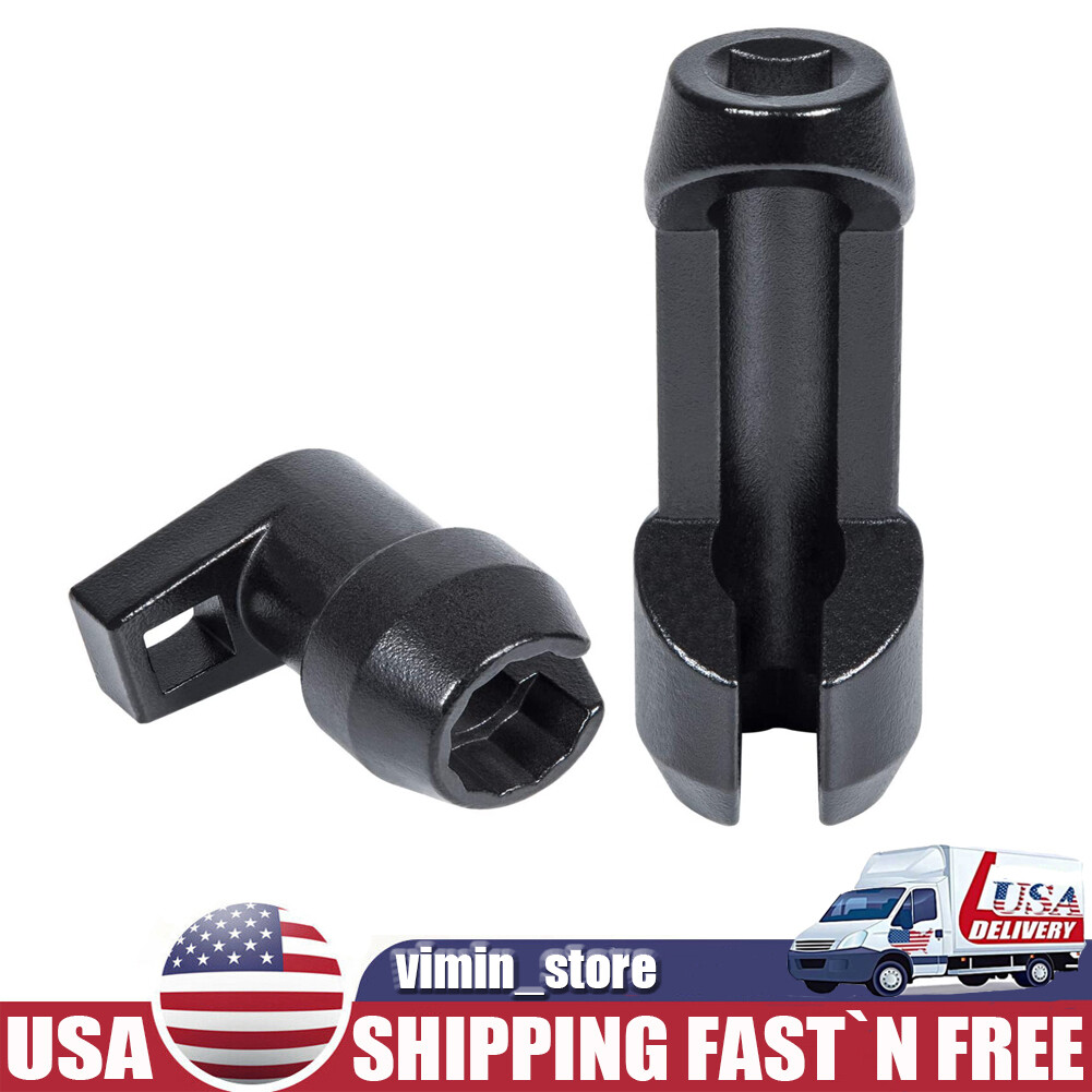 2PCS Fuel Injector Line Socket Crows Foot Flare Nut Sl11400 for Ford 6.7L Diesel