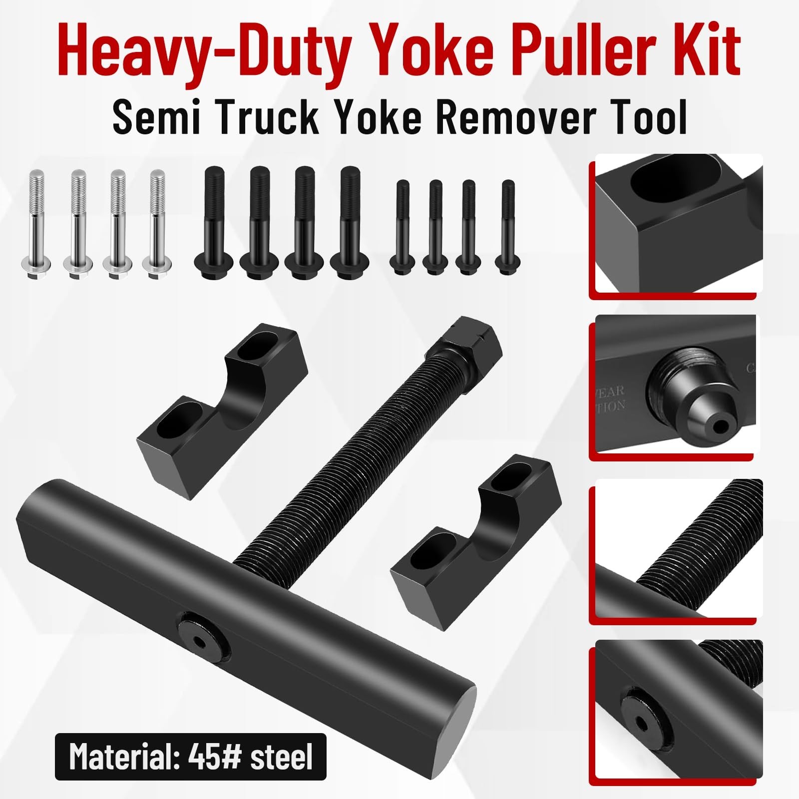 Heavy Duty Yoke Puller Tool for Truck Yoke Removal – Fits Spicer & Meritor 1610,