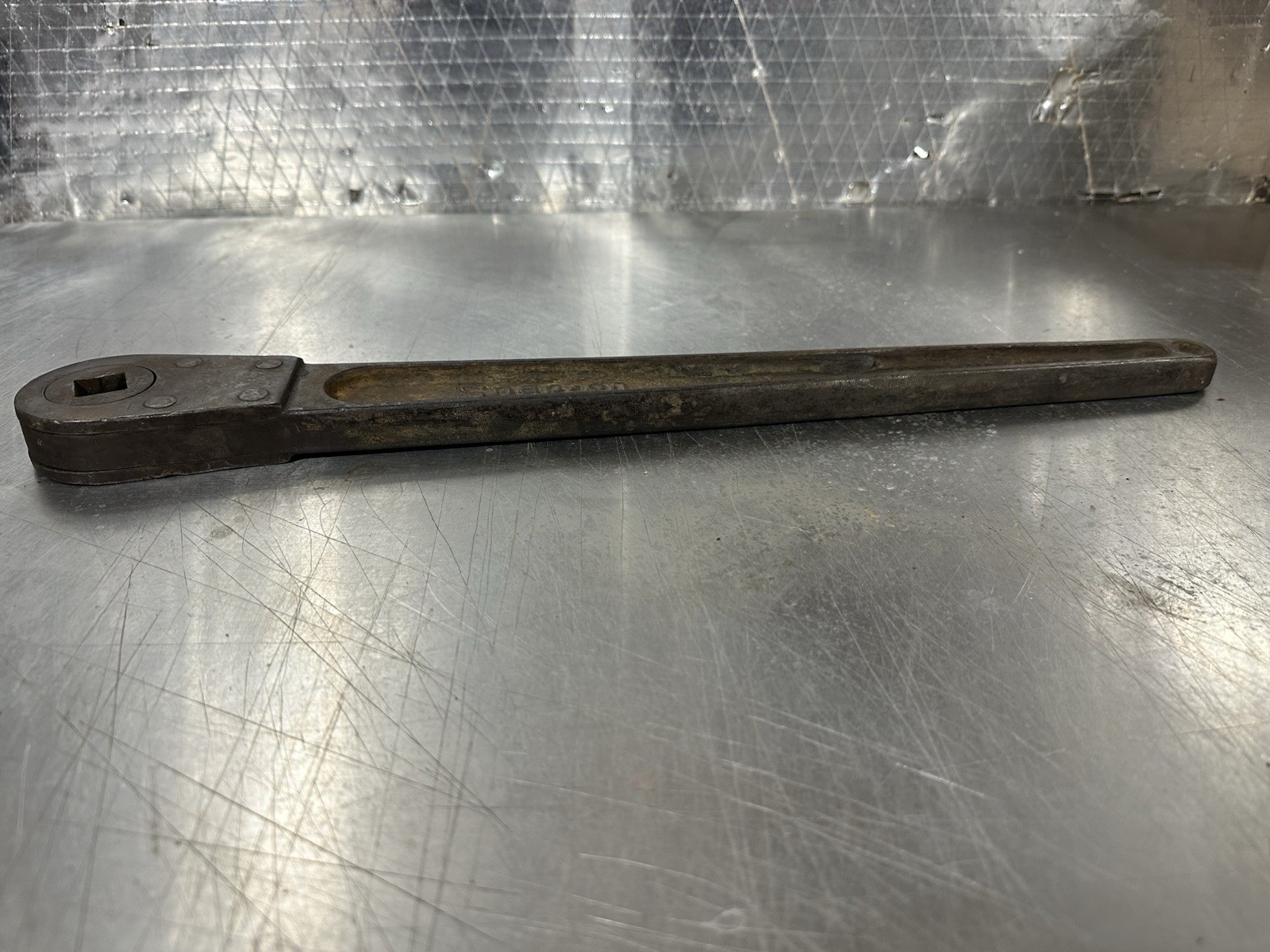 Rare 1920s Snap-On Tools Pre-Patent First Casting 5/8” Drive Push Thru Ratchet