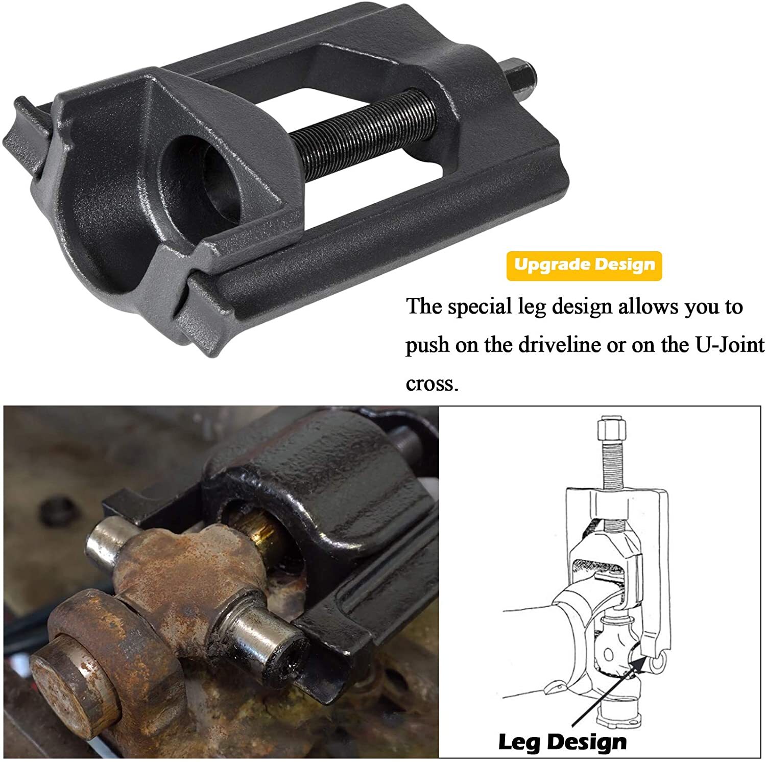 10105 Heavy Duty Universal Joint Puller Press Removal U-Joint Tool Class 1-3