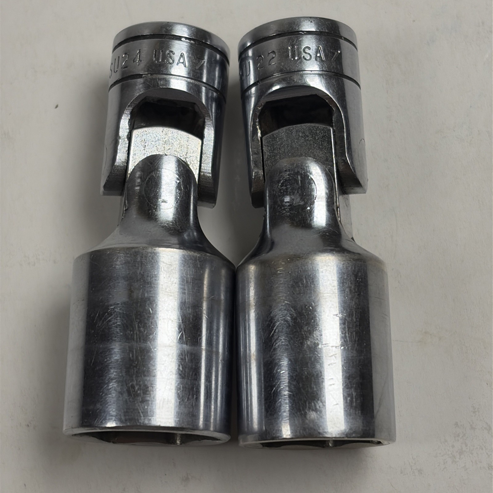 Snap-on FS24 & FS 22 Swivel Sockets 3/8″ Drive 6 Pt Universal Chrome
