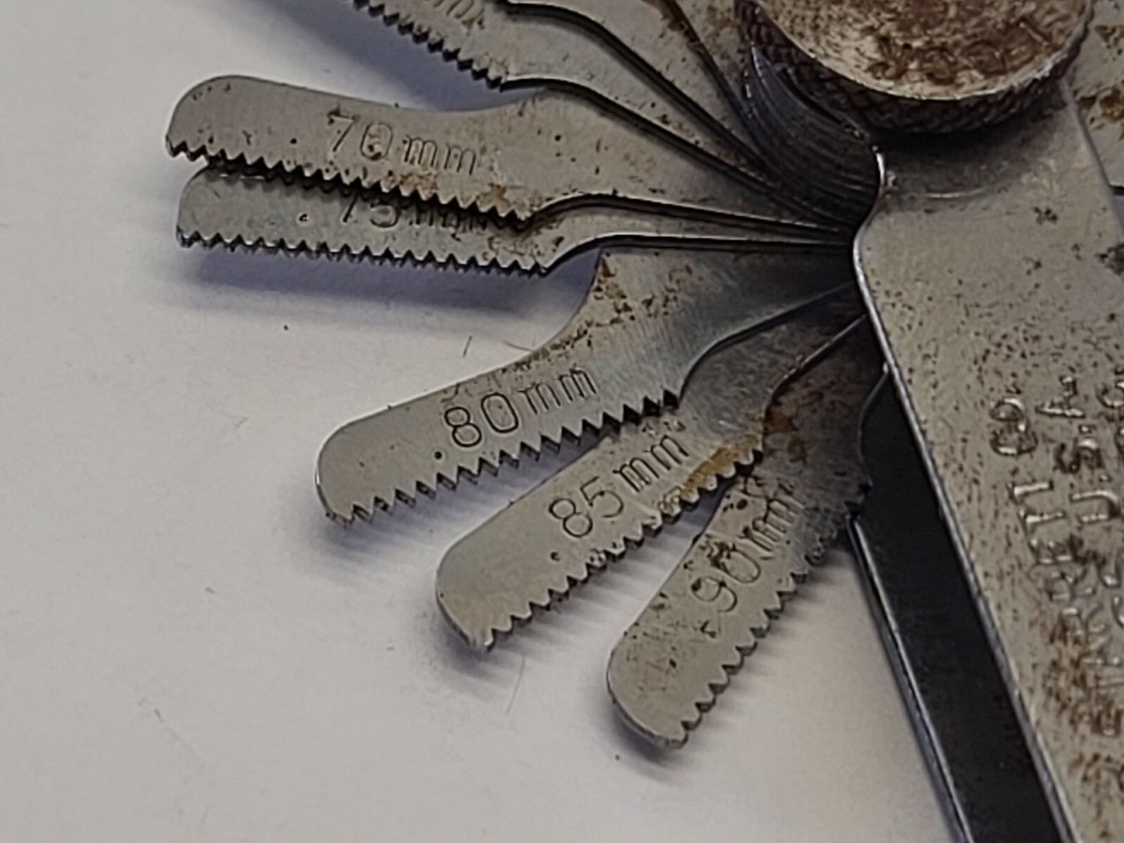 Starrett 156 Metric Screw Pitch Gage 28 Leaves 0.25-2.50mm Range Gauge Tool USA