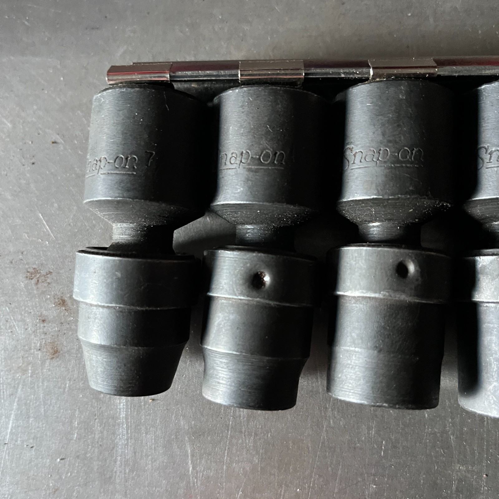 Snap-on 6pc 1/2” Drive 6pt SAE 7/16″-3/4″ Impact Swivel Socket Set IMBL140-240
