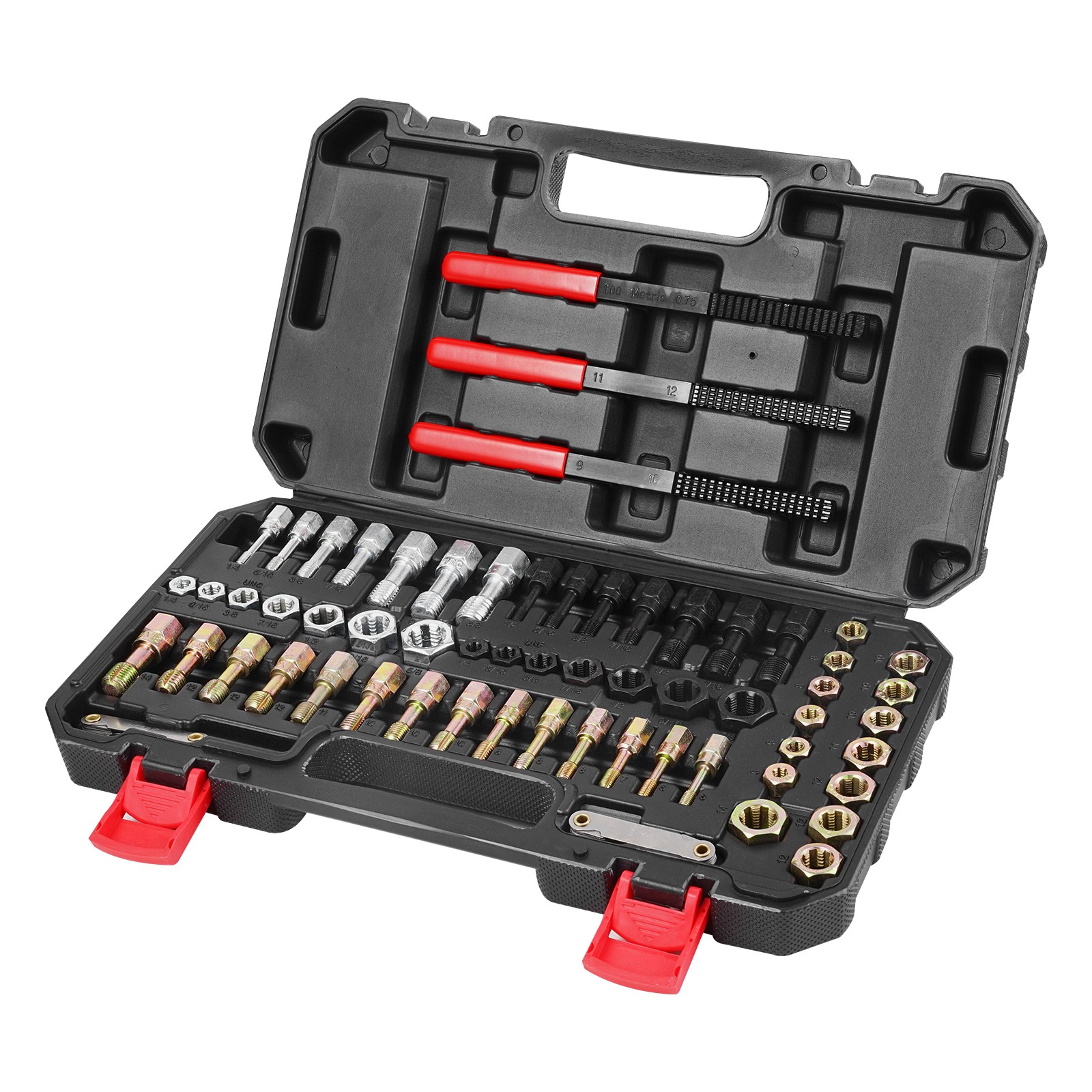 Uimoso 61PCS Thread Chaser Set for UNC, UNF, and Metric Thread Repair Tools