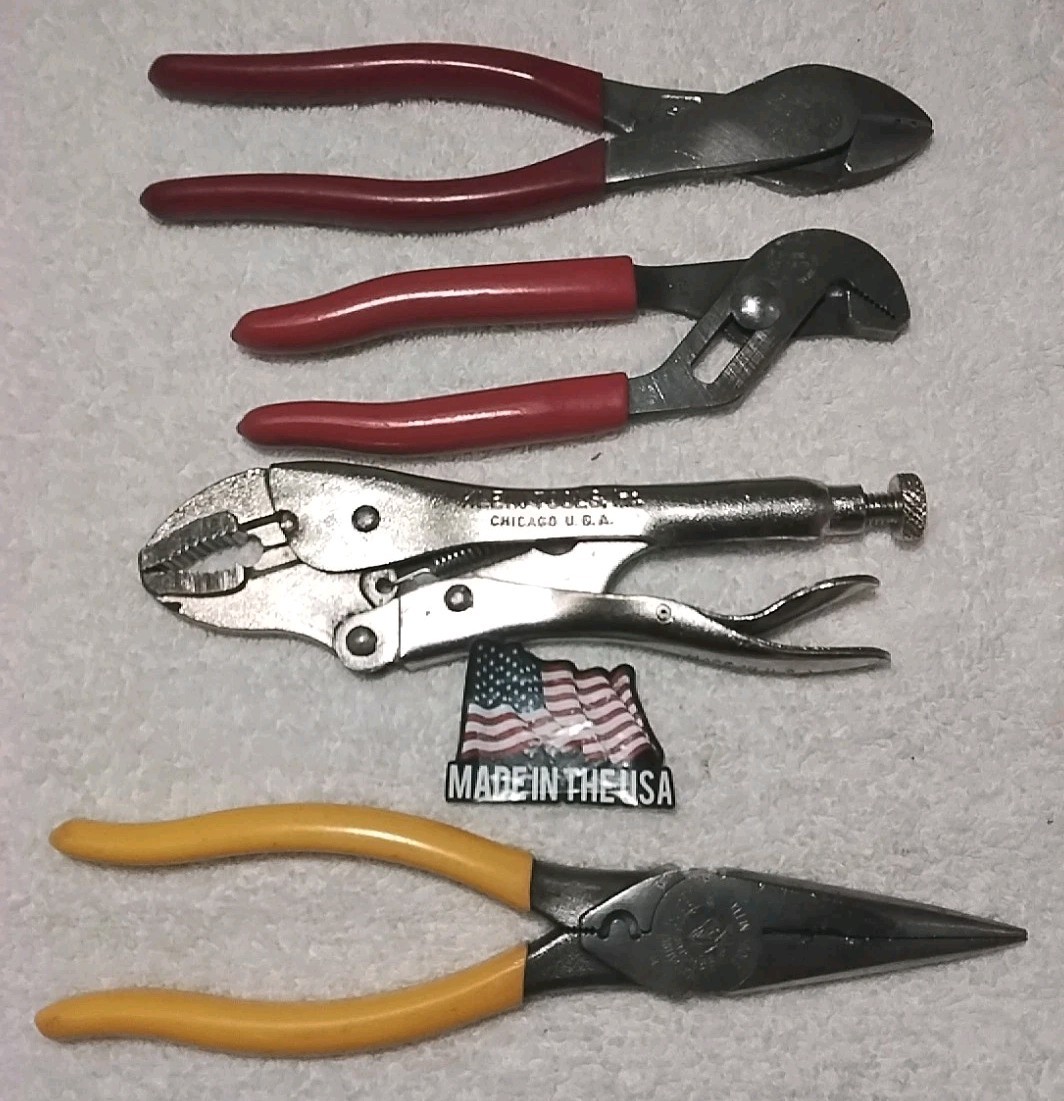 4pc KLEIN TOOL PLIER SET USA-MADE ASSORTED SIZES USA 🇺🇸