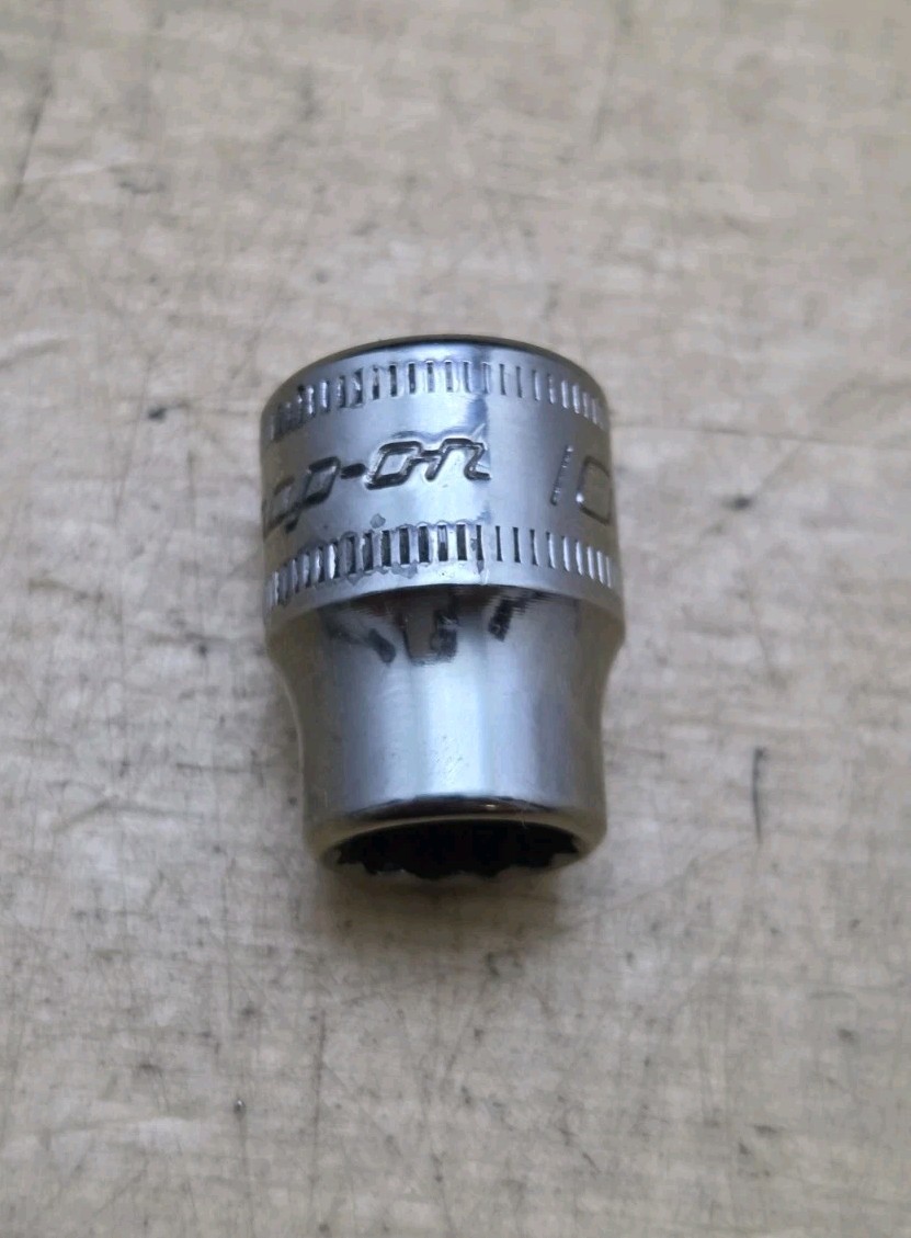 New Snap On FM10 – 3/8″ Drive 10mm Shallow 12Pt Chrome Socket Ships Free