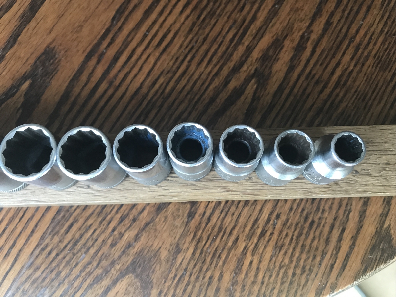 11 Gedore Sockets 1″ To 7/16″ AF With 1/2″ Drive. No 4.