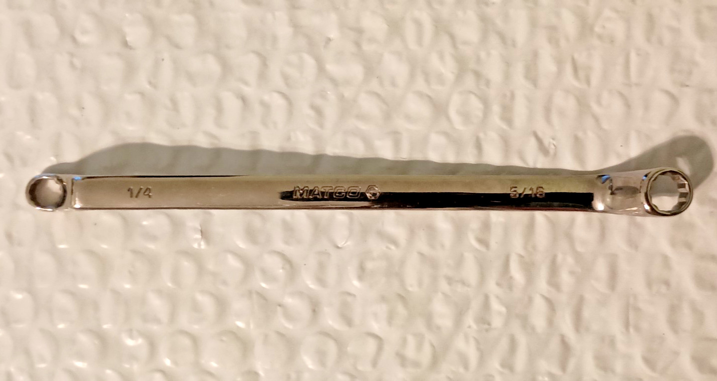 MATCO TOOLS USA RBDL810, 1/4″ x 5/16″ DBL. OFFSET BOX WRENCH, 6.3″ L. 12PT *NOS*