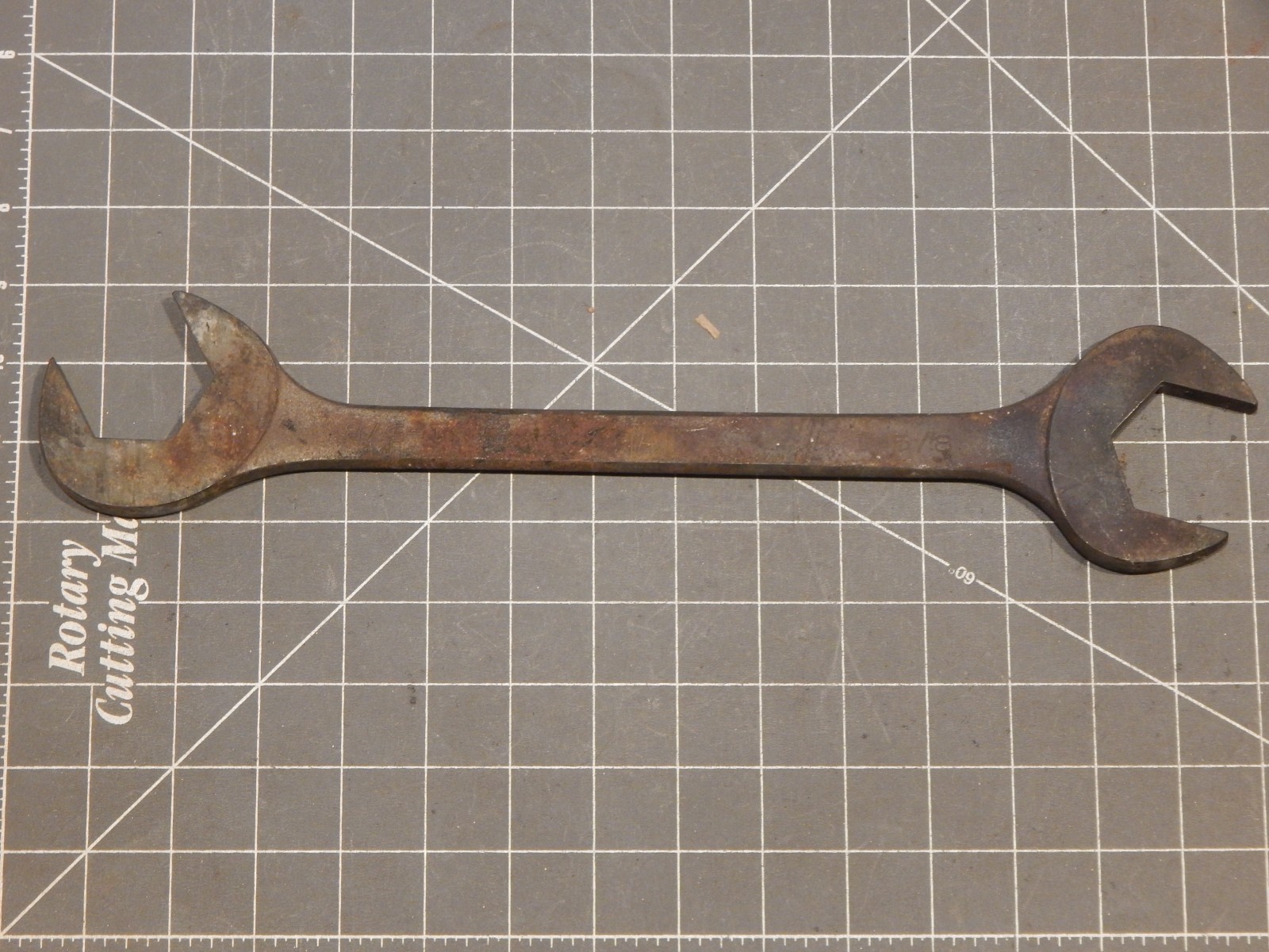 FIRE DAMAGED Mac Tool 4 Way Angle Head Open End Wrench Set 1 5/8″ DA52