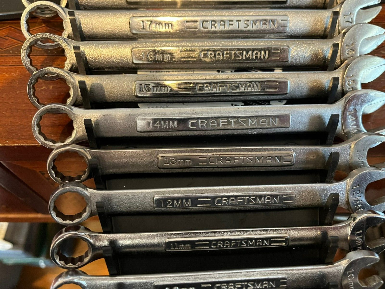 VTG Craftsman Metric Combo Wrench 14 Pc. Set 12 pt 6mm to 19mm USA Forged -VA-