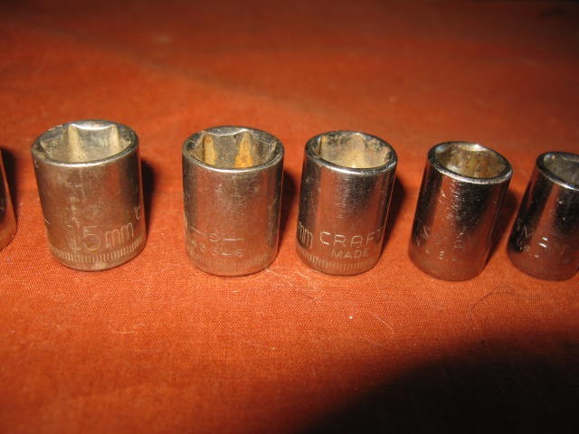 Craftsman USA METRIC 3/8″ Drive 10-piece Socket Set 19MM-9MM 6-POINT