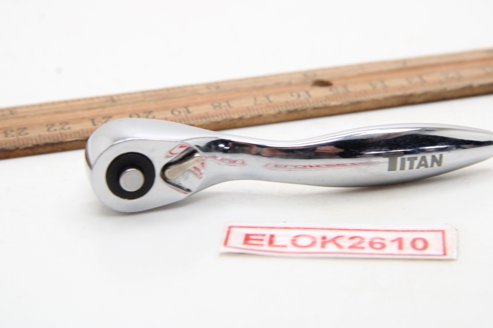 Titan Tools 1/4″ Drive Chrome Quick Release Offset Micro Ratchet