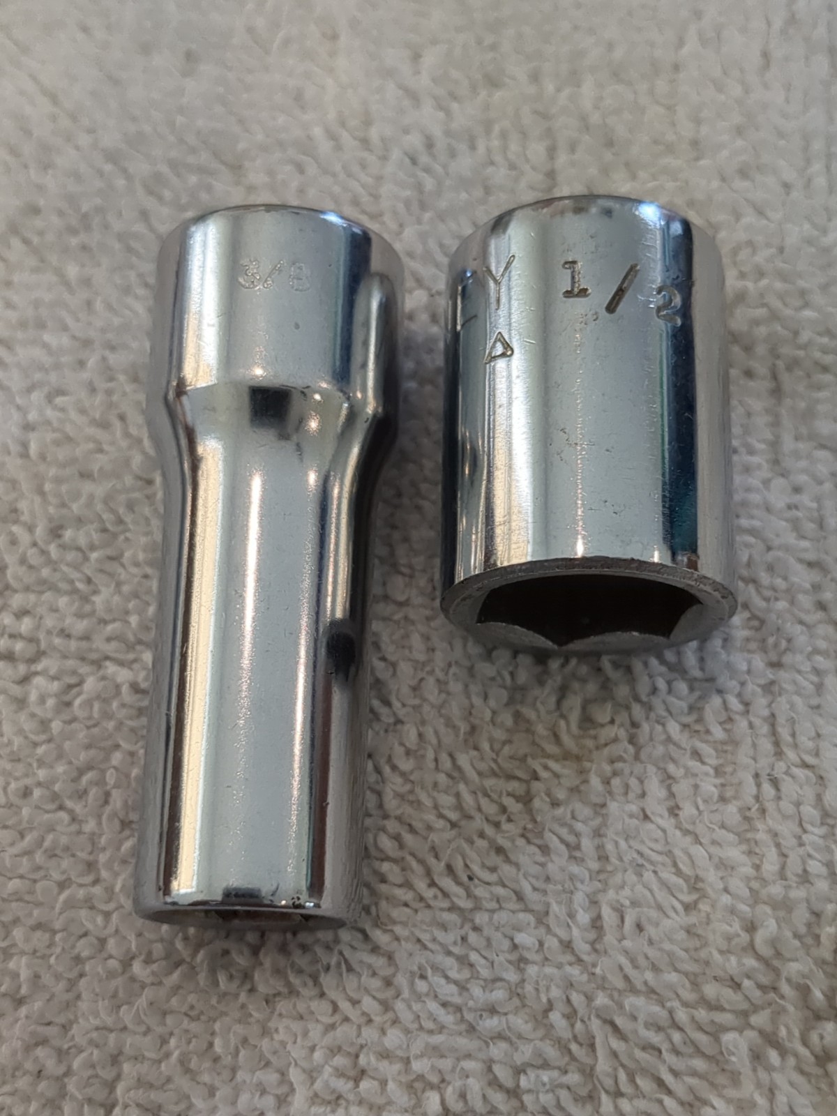 Bonney 5 Socket Lot SAE 1/4, 1/2, 3/8, 5/16 – 1/4 + 3/8 Drives
