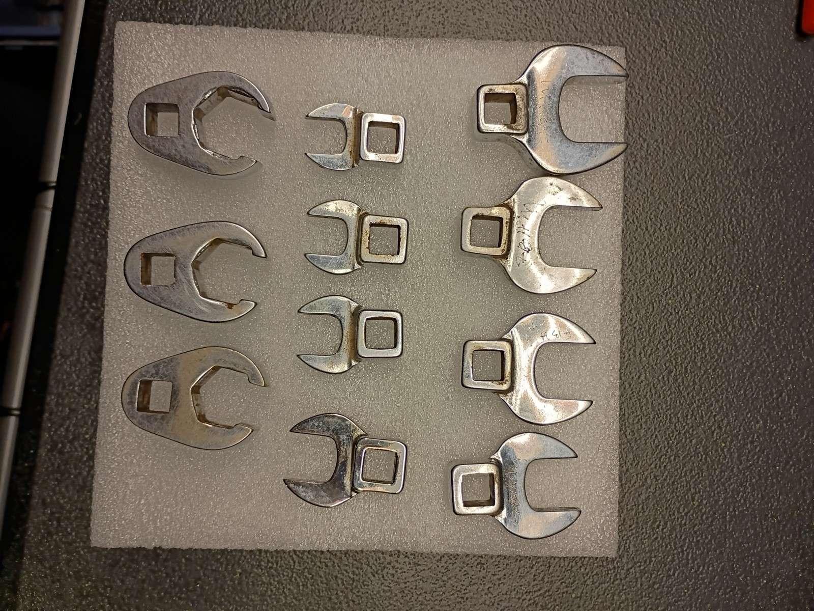 Snap on 3/8″ Drive Crowfoot wrench set of 11 mixed set of 7 Metric & 4 SAE
