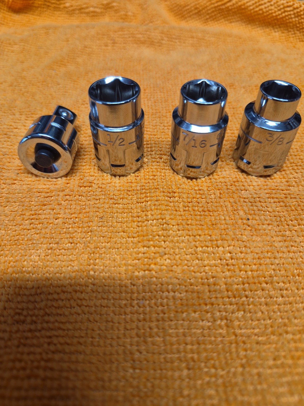 Craftsman Max Axess Socket 3/8. 7/16. 1/2. Drive 1/2 Inch 6 Point 29241 SAE