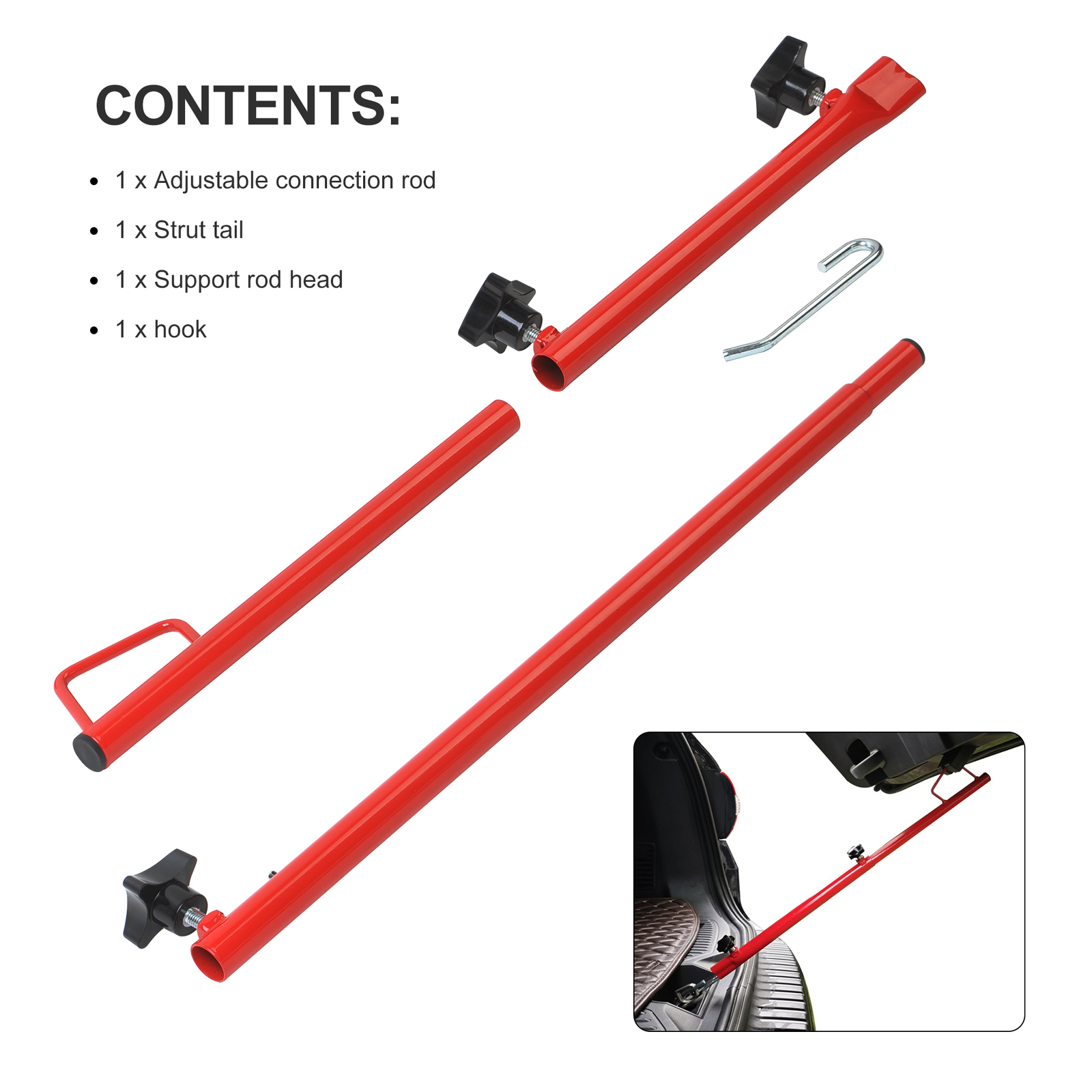 Adjustable Length Automotive Car Hatch Jammer Auto Body Repair Tool Universal