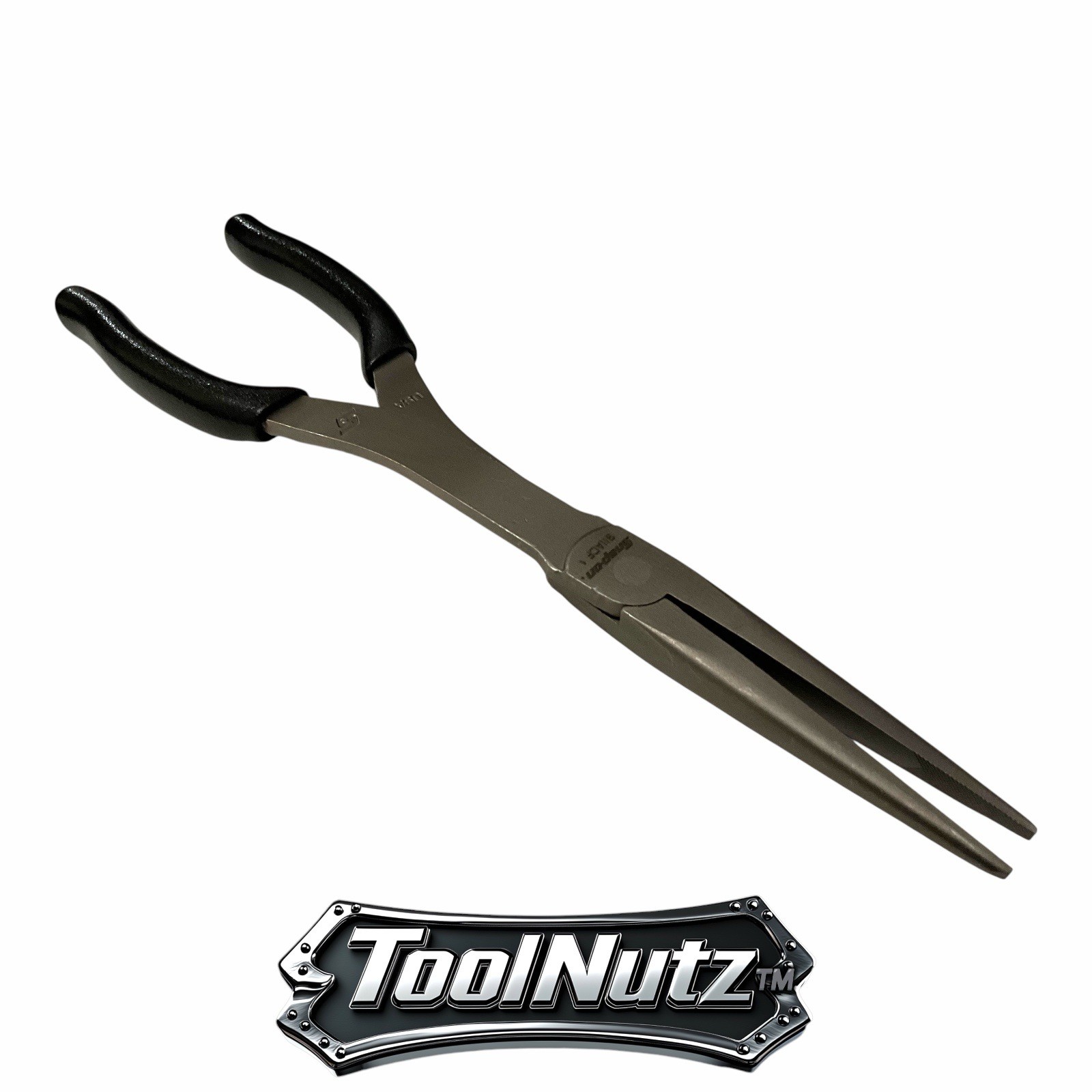 Snap-on Tools NEW 911ACFBK 11″in. BLACK Soft Grip Rounded Jaw Needle Nose Pliers