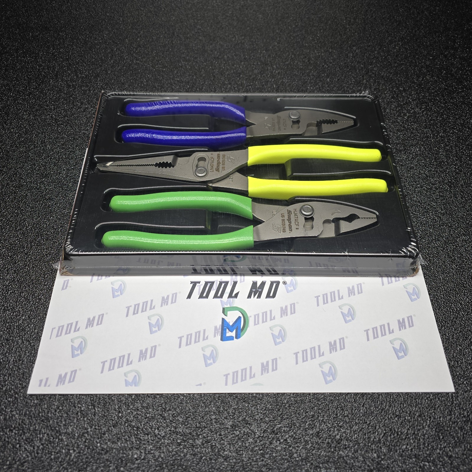 Snap-on Tools USA NEW Assorted Color Slip Joint Pliers Set PL347ACF
