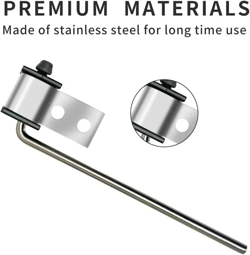 4 Pack Universal Stainless Steel Exhaust Hanger Rod Weld On Heavy Duty Exhaus…