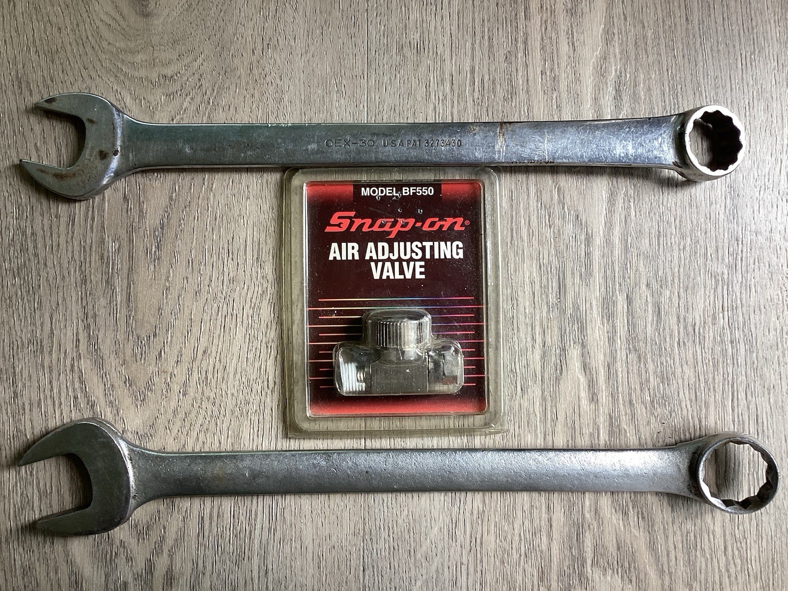 Snap on OEX-30 Proto 6132 wrenches and Snap On air valve.