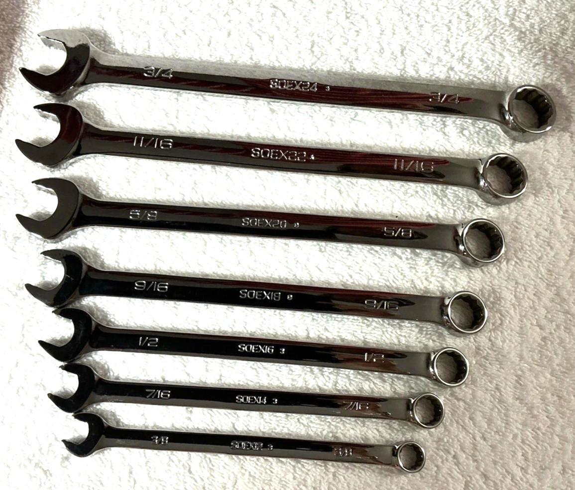 NEW Snap-on™ 3/8″ thru 3/4″ 12-pt Flank drive Plus Wrench Set SOEX707