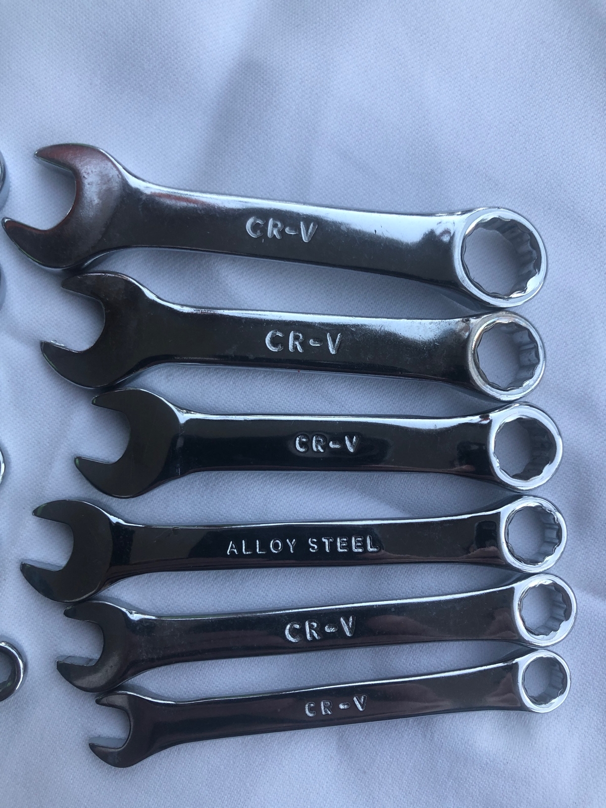 CR-V Pittsburgh alloy steel mix different sizes combination wrench tools 12 poin