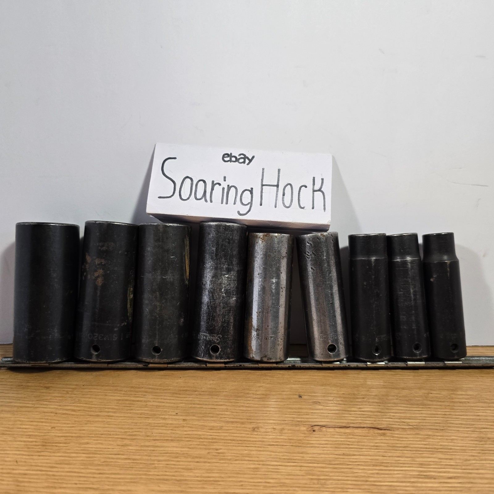 Snap-on SIM160 – SIM340 9 Piece 1/2” Dr. 6 Point Deep Impact Socket Set / USA P2