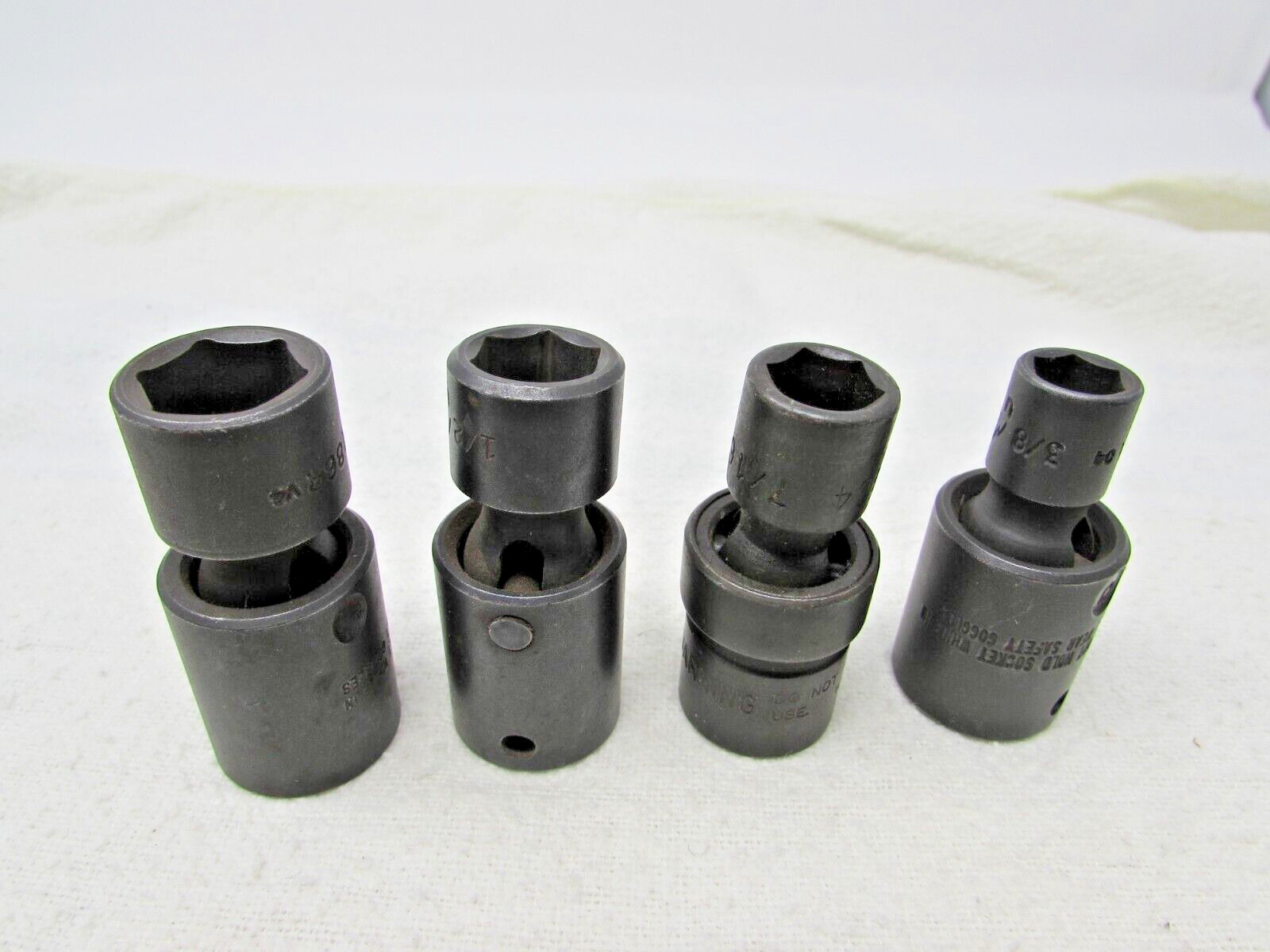 3 Mac Tools 3/8 Drive Impact Swivel Sockets 3/8″, 1/2″, 9/16″, 1 Armstrong 7/16″