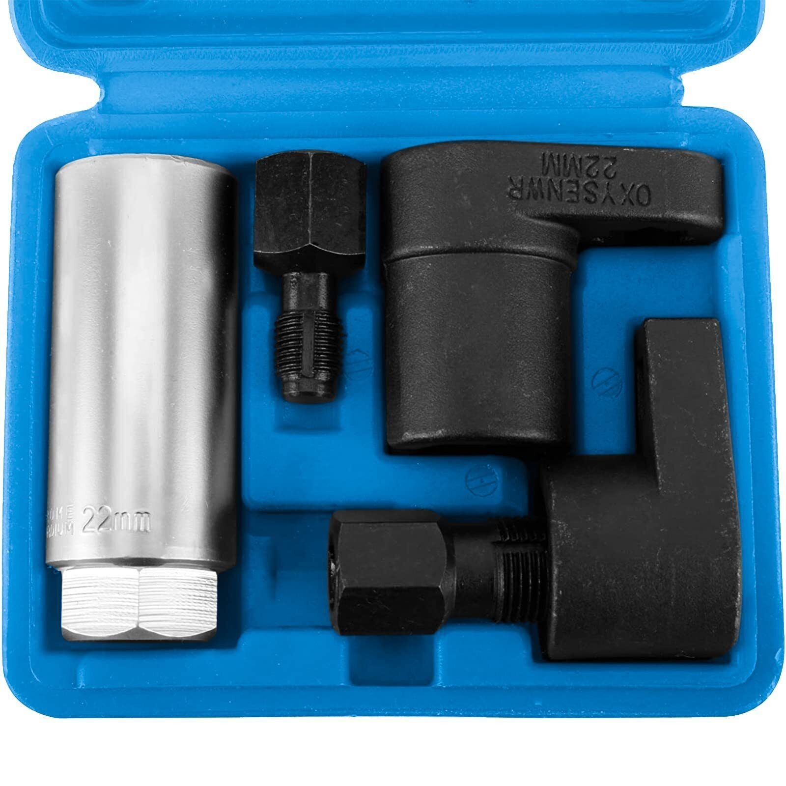 5 Pack Oxygen Sensor Socket O2 Thread Chaser Install Offset Vacuum Wrench Tools