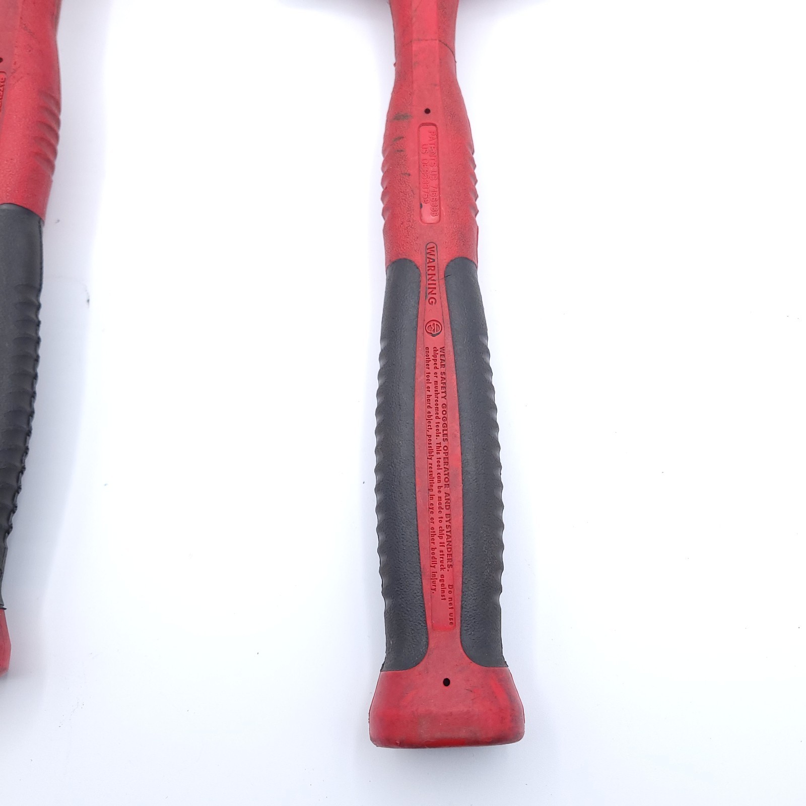 Snap-on HBBD24 HBBD32 Ball Peen Soft Grip Dead Blow Hammer Red 24oz and 32oz USA