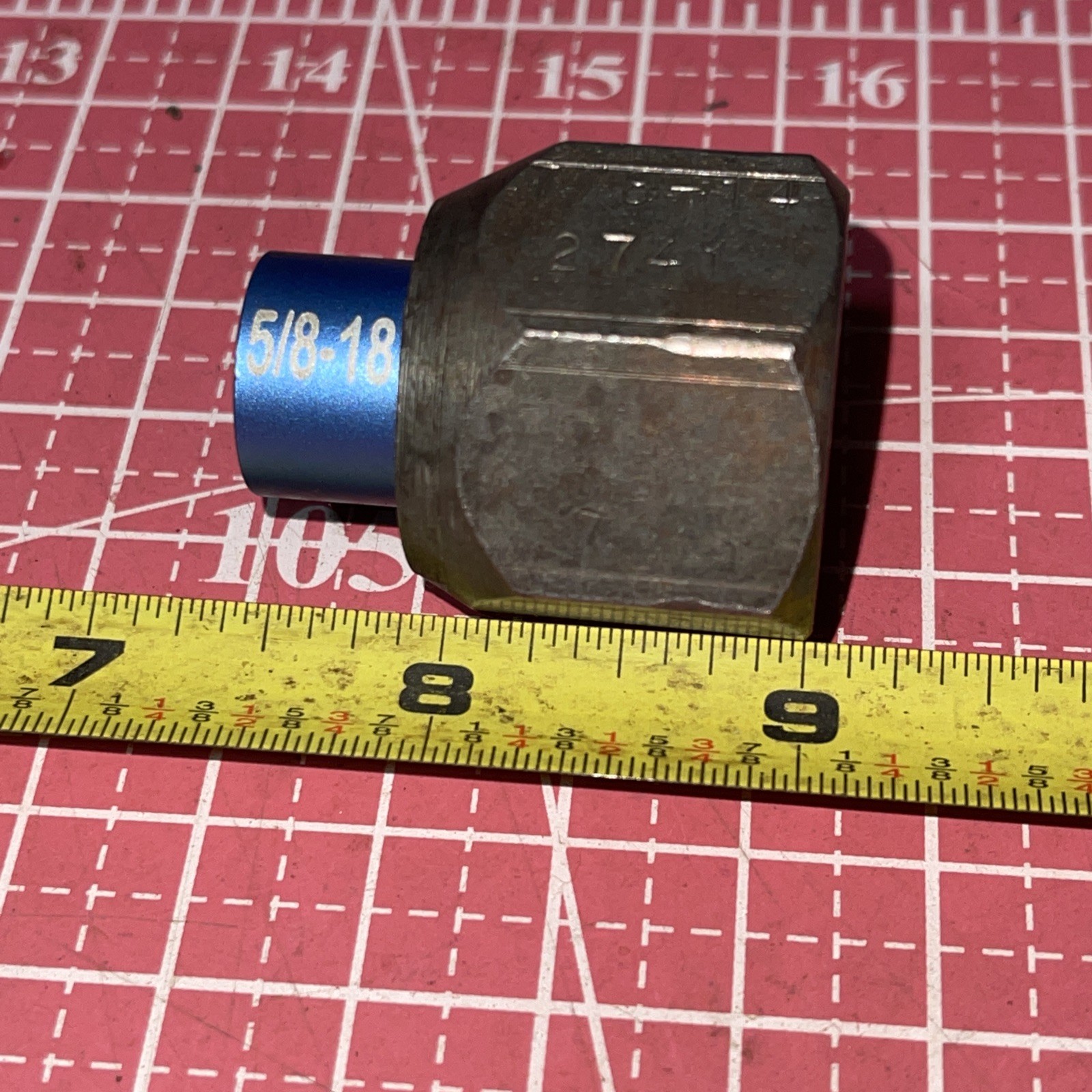 National USA 2741 Push Pull Adapter 7/8-14 Female To 5/8-18 Female Connect OTC