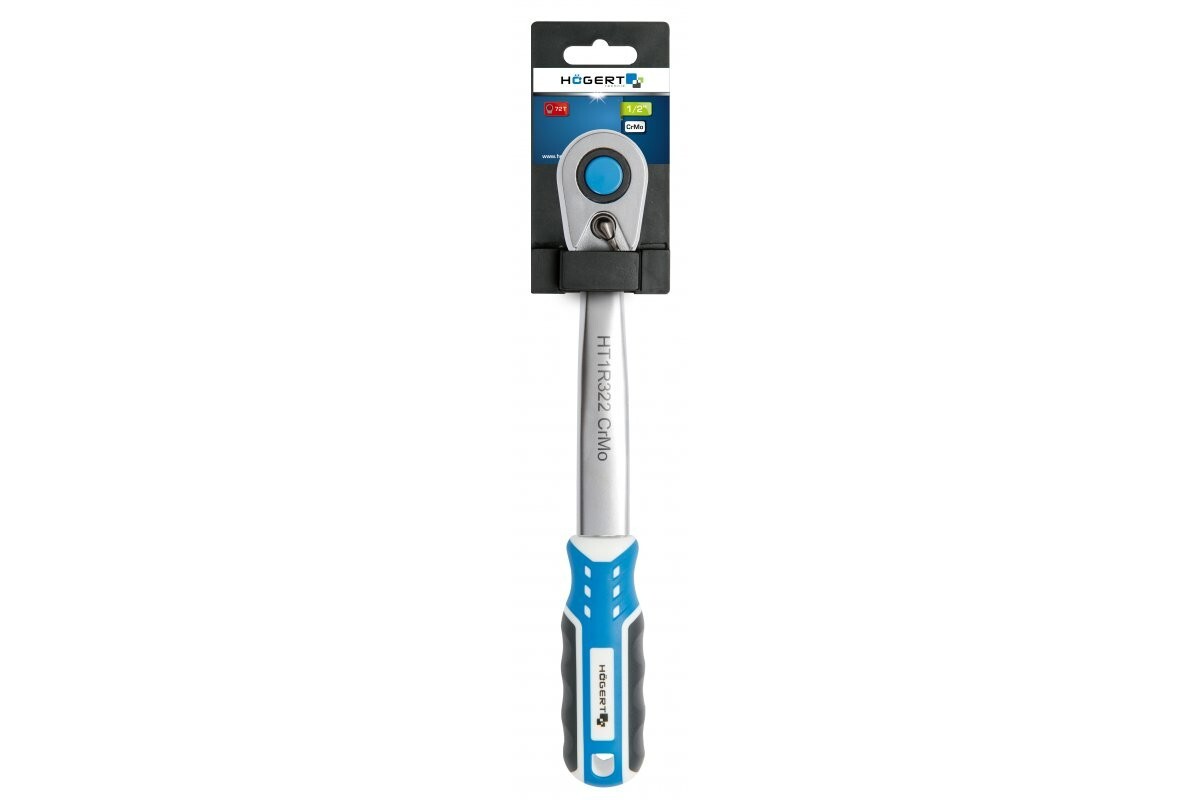 Ratchet Handle 1/2 for Hex Screwdriver bits 72-T Quick Release HT1R322 of Hogert