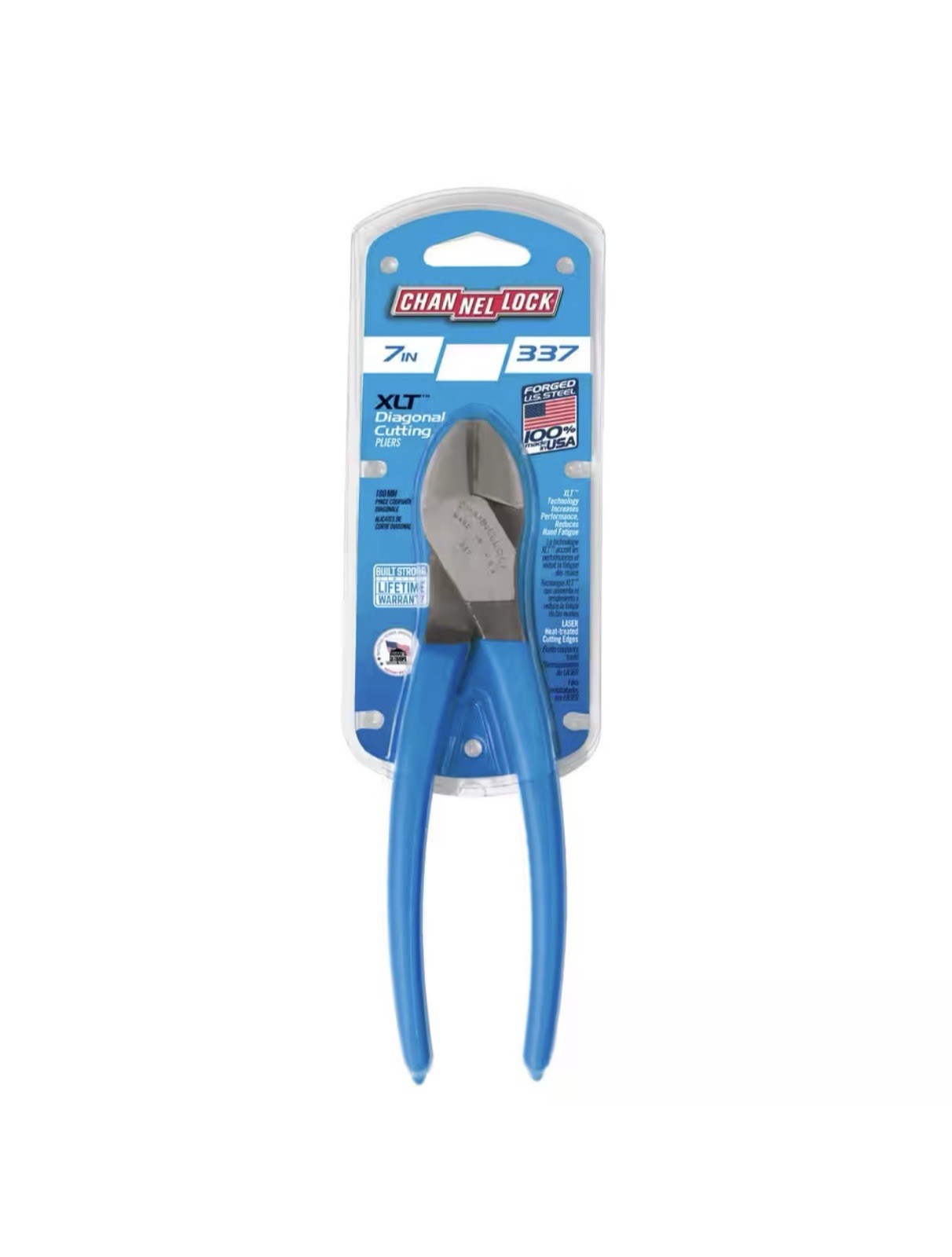 Channellock 337 7 in. XLT High Leverage Diagonal Lap Joint Cutting Pliers