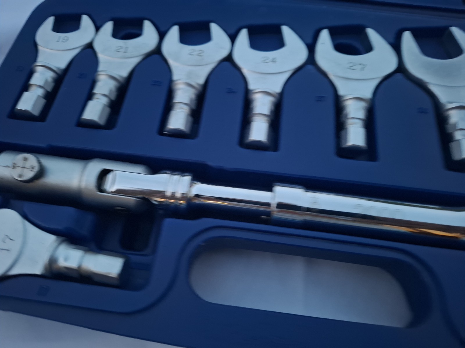 Boxed NOS LASER 10 piece obstruction spanner head tool set Never Used