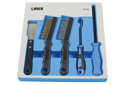 Car Van Brake Inspection Corrosion Rust Removal Tool Kit 5pce in Foam Holder