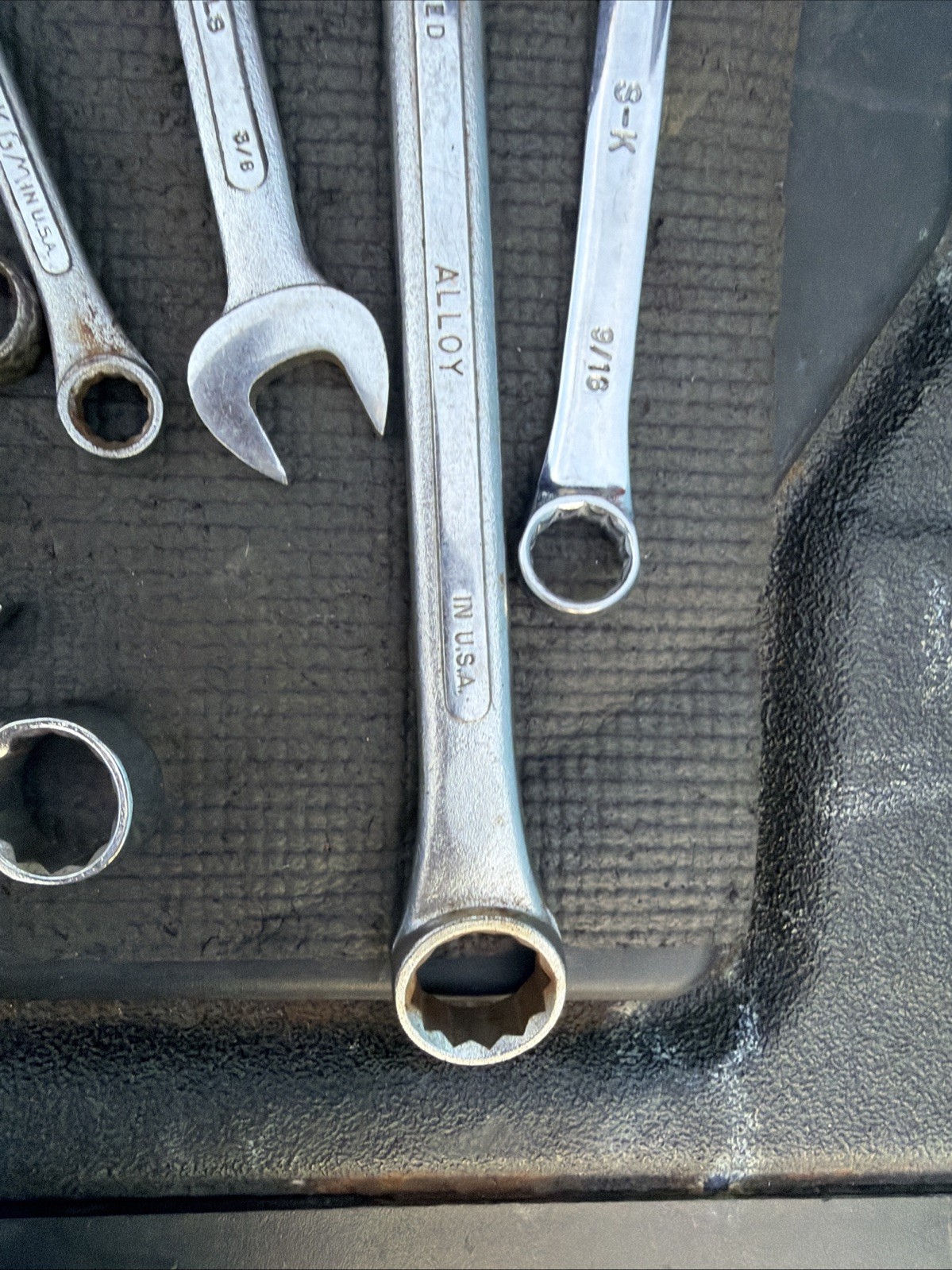 SK Tools USA S-K Large Wrench Lot 17pcs 1 Broken Rest of C-26 C-30 SAE Metric Tr