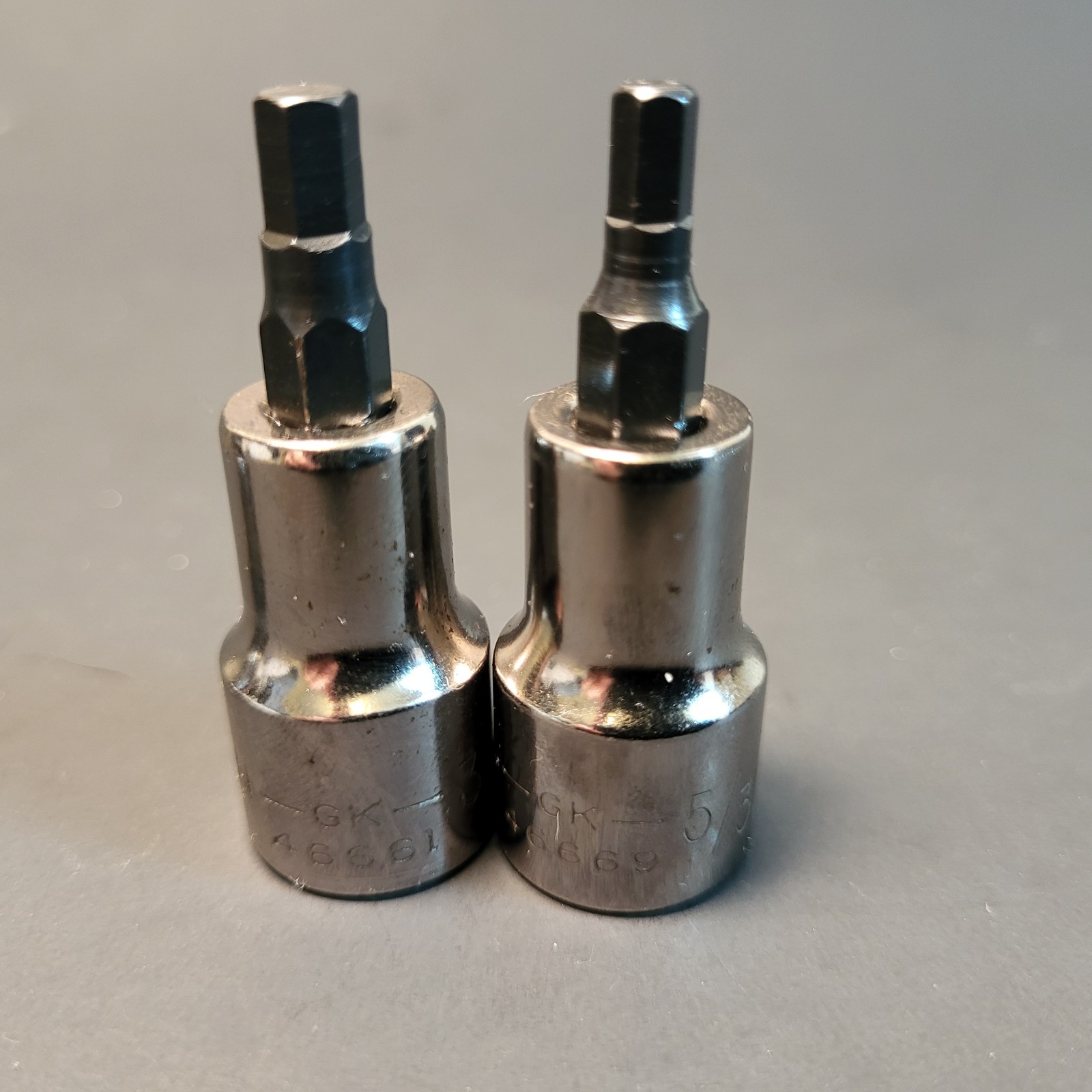 Craftsman USA 6 pc hex socket set 3/8” drive excellent condition 5/32”-3/8” 3444