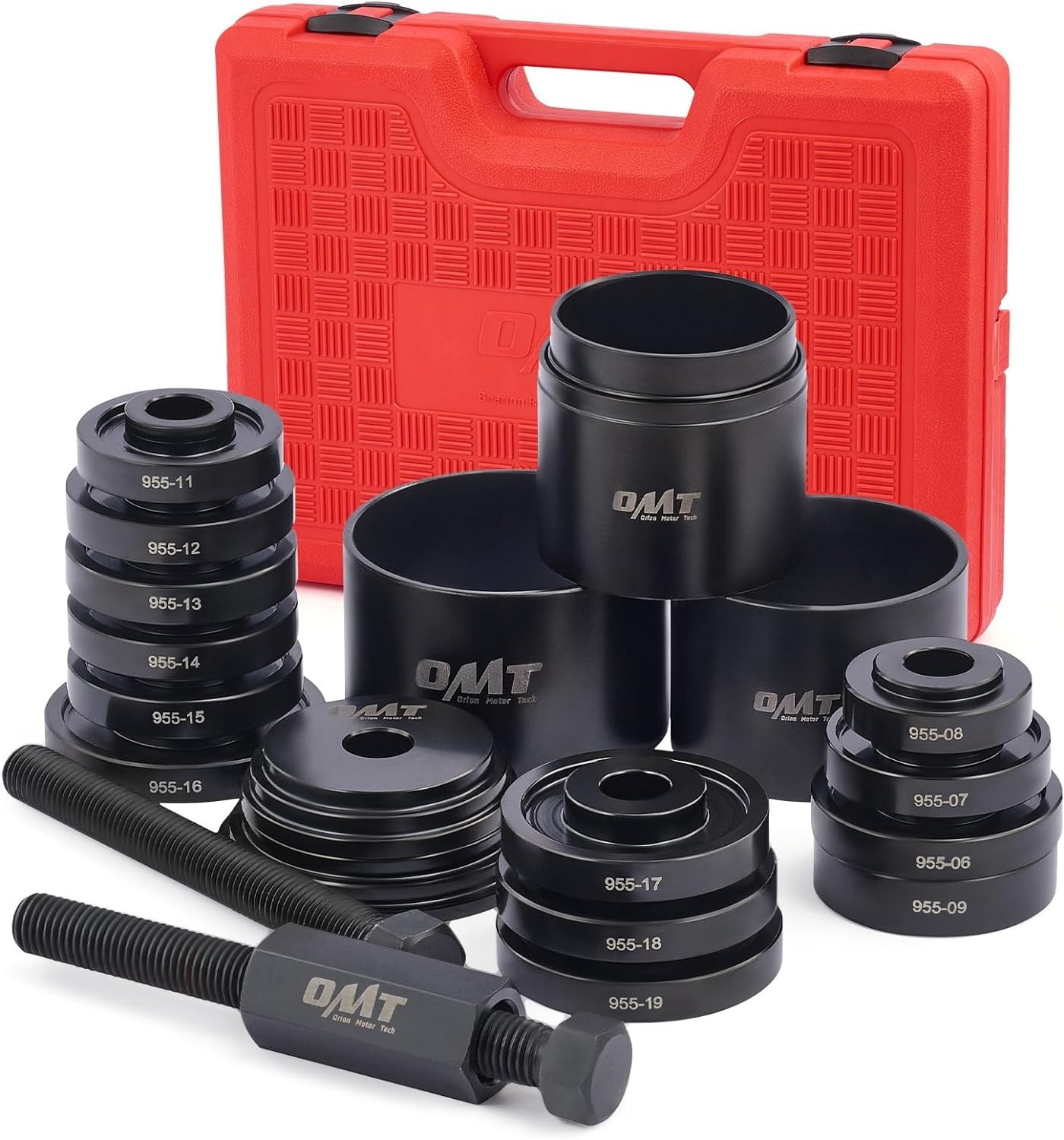 Front Wheel Drive Bearing Removal Tool Set Compact Storage Case and Accessories