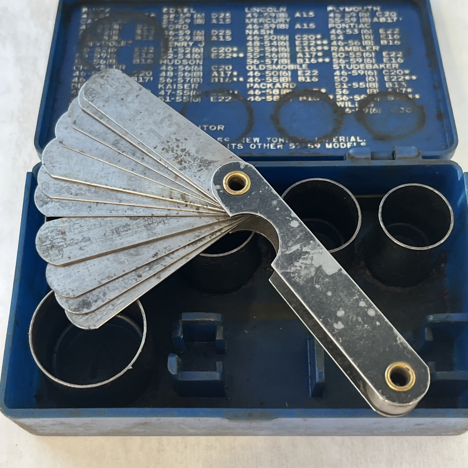 Vintage Herbrand 2110 Snap Gap Point Setting Tool. Made In USA. 6 Pieces